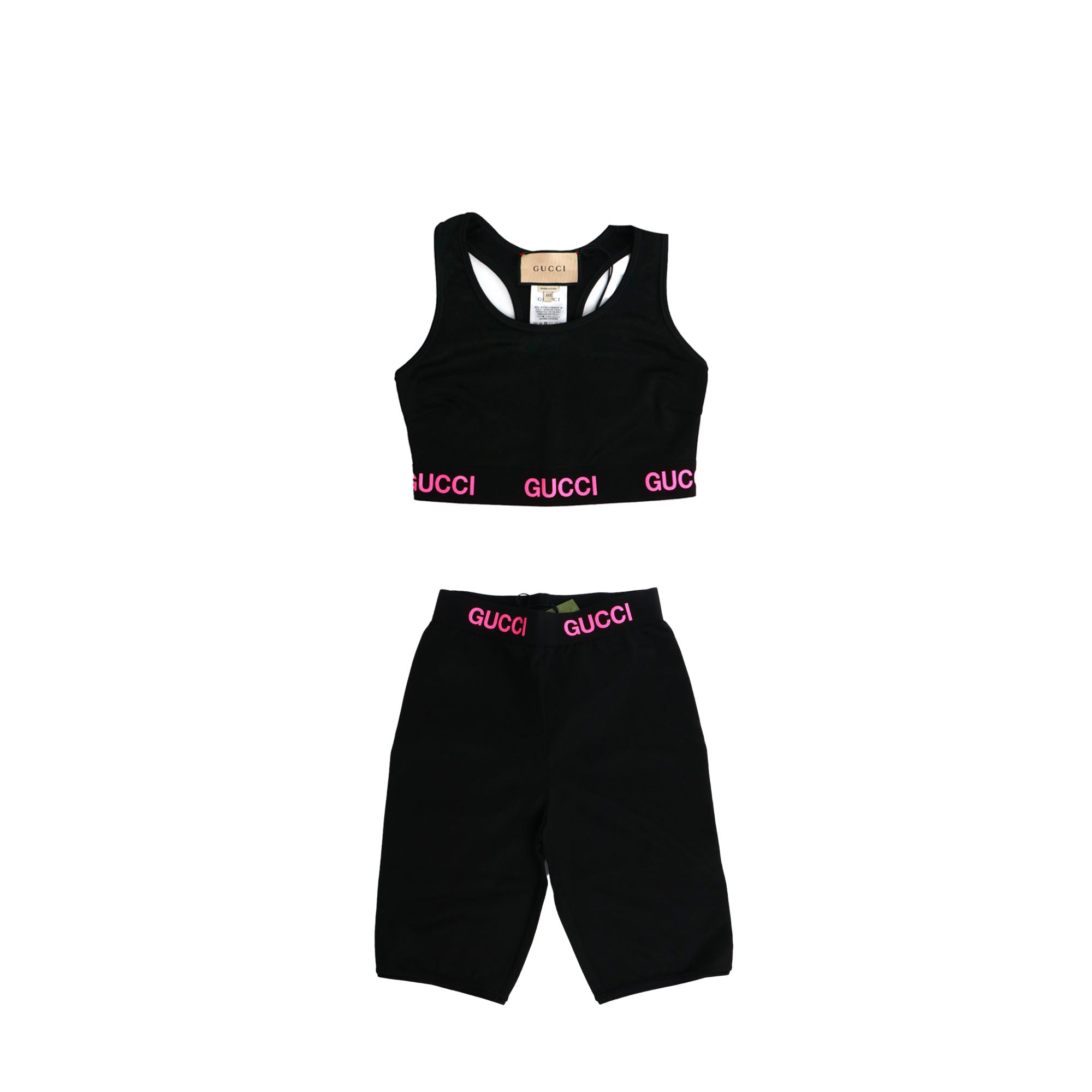 GUCCI - Ensemble de sport Gucci en lycra noir (XXS)