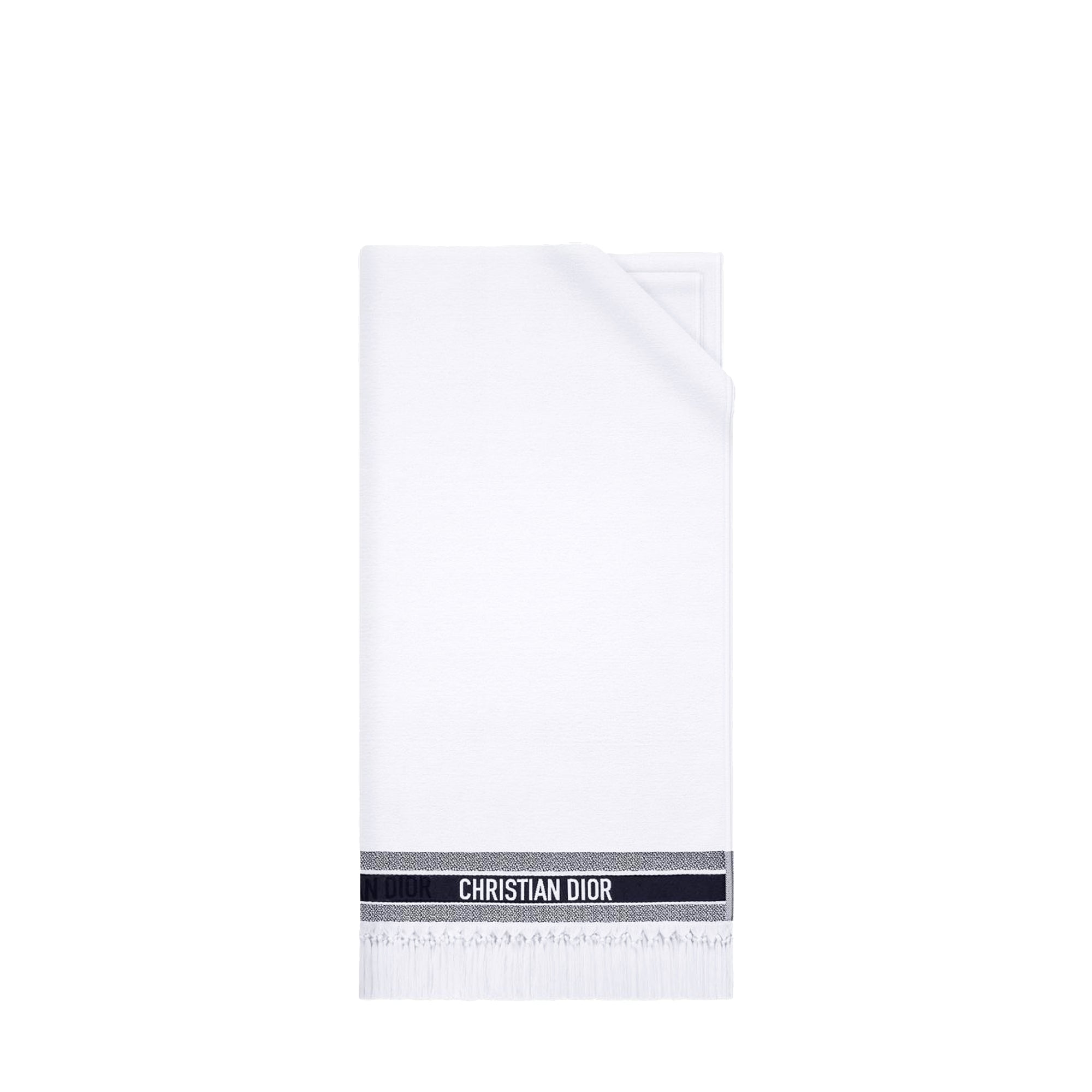 DIOR - Drap de bain Dior en coton blanc