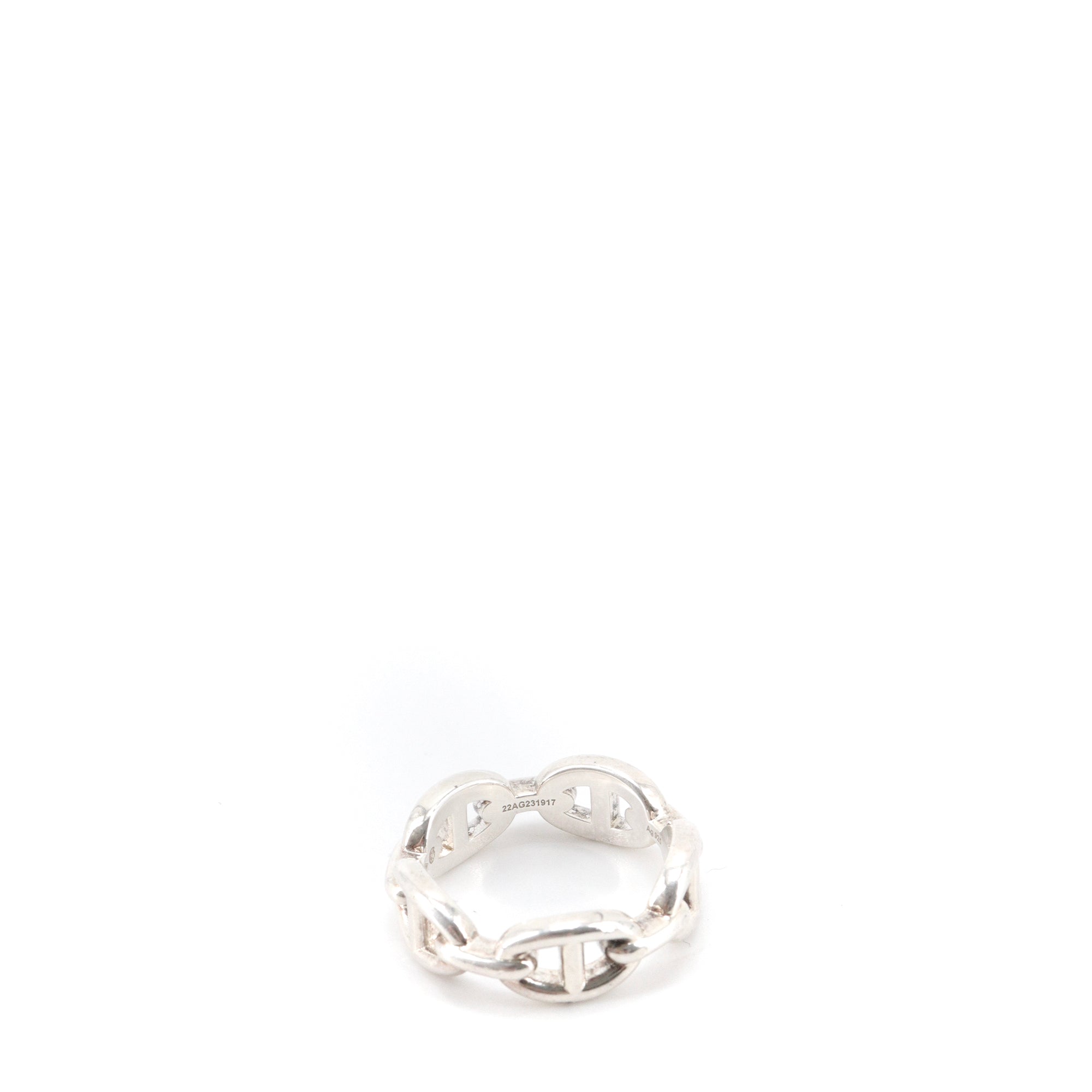 HERMÈS - Hermès Anchor Chain Ring in silver (T57)