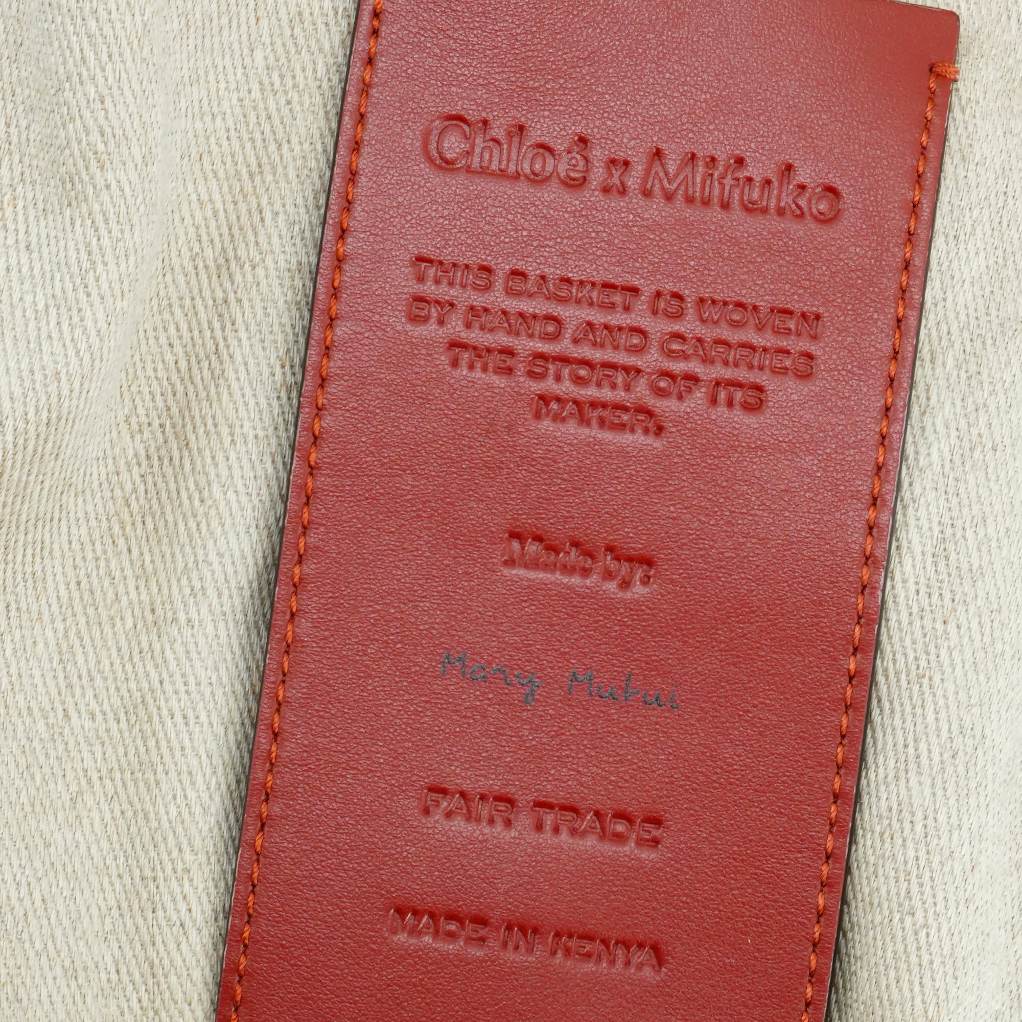 CHLOÉ - Panier à bandoulière Woody PM Chloé en paille naturelle beige