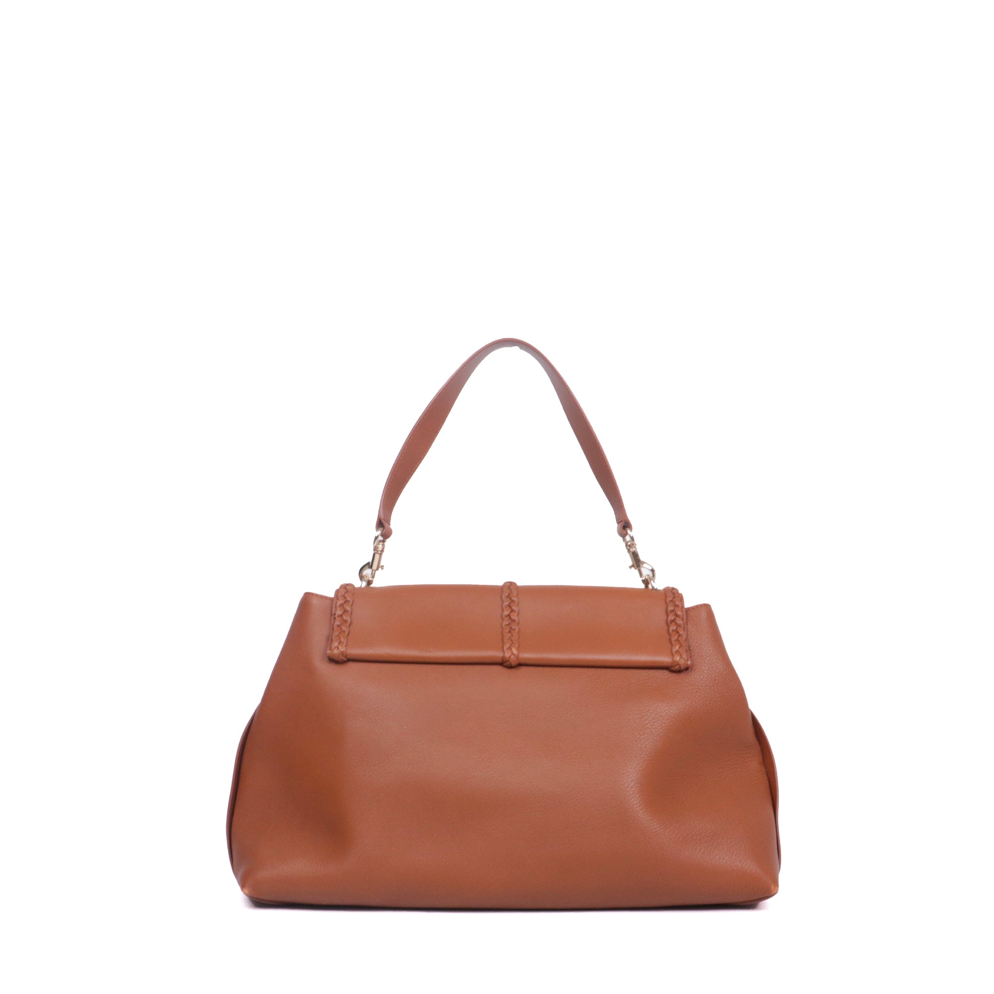 CHLOÉ - Sac à épaule Pénélope GM Chloé en cuir grainé marron