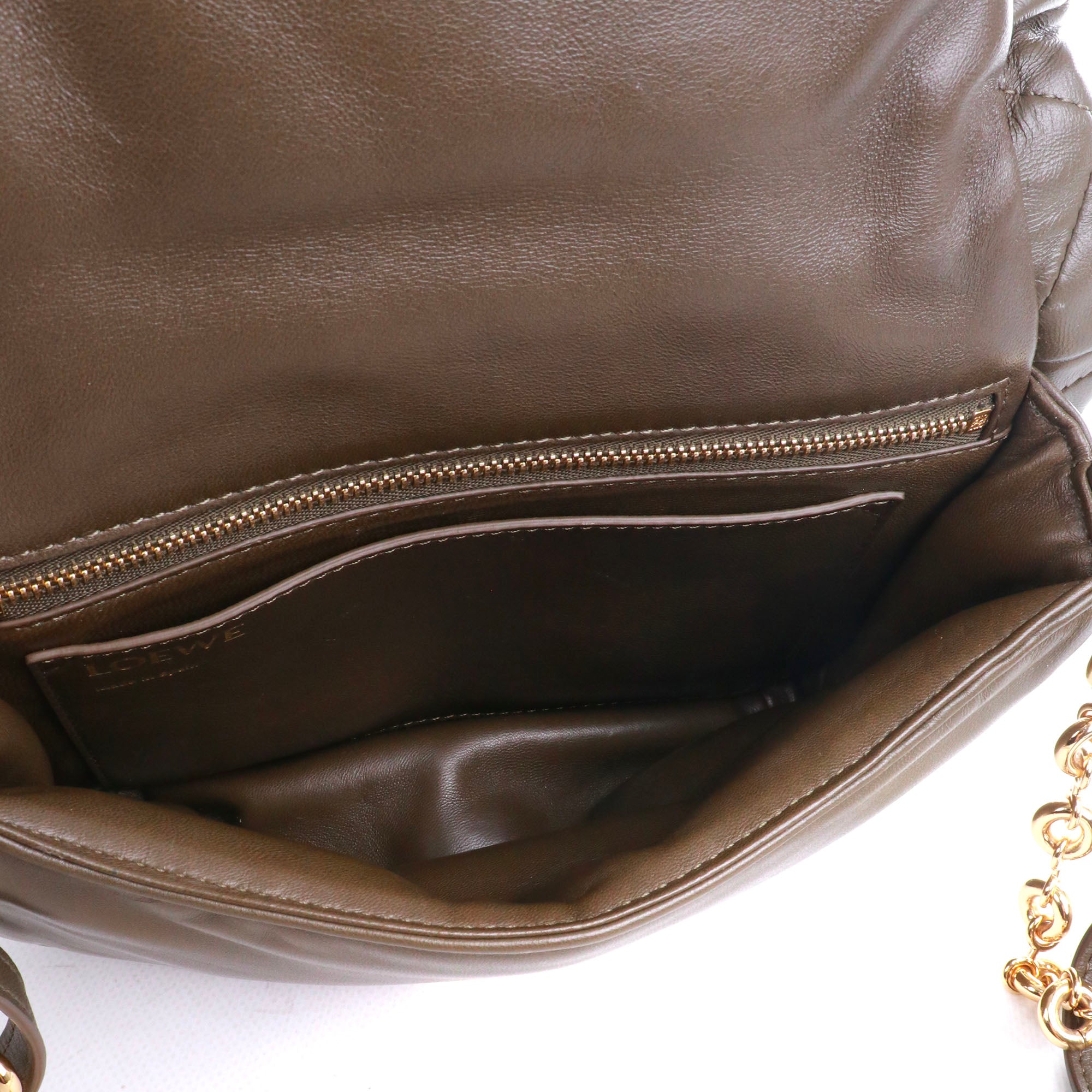 LOEWE - Flamenco Clutch shoulder bag in peach pink leather