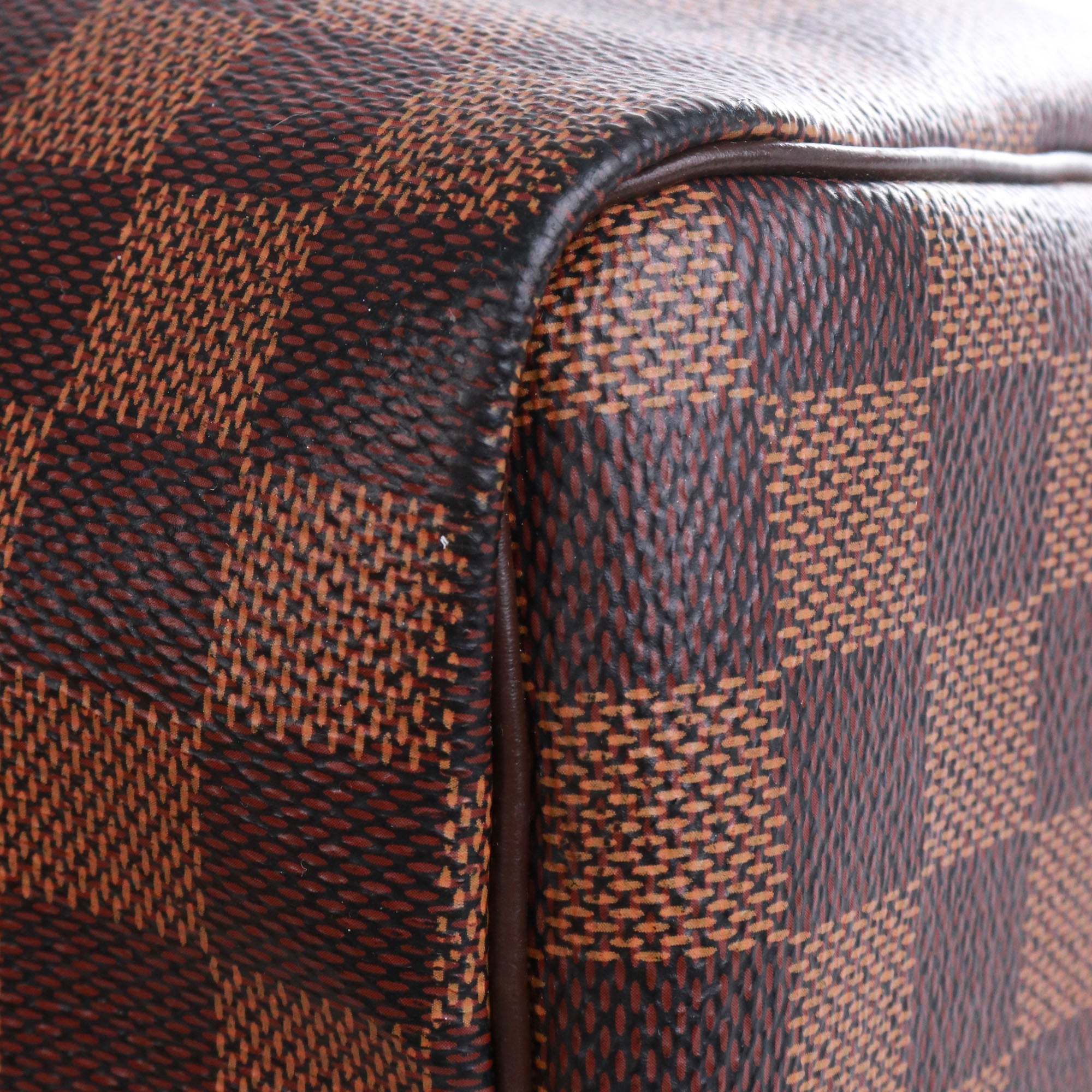 LOUIS VUITTON - Sac à main Speedy 25 Louis Vuitton en toile damier ébène