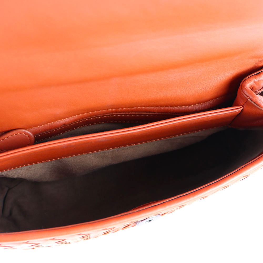 BOTTEGA VENETA - Sac à bandoulière Olimpia en cuir marron