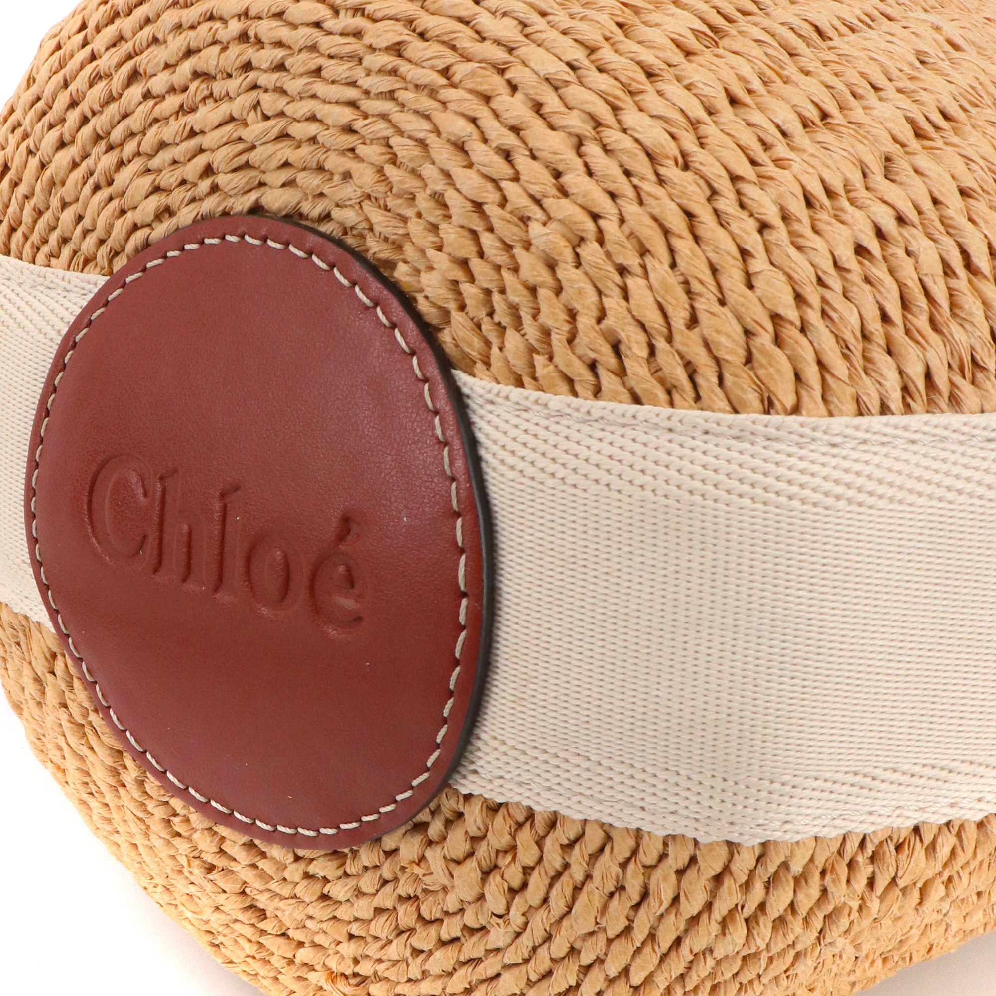 CHLOÉ - Sac à bandoulière Panier Woody Small Chloe x Mifuko en raphia