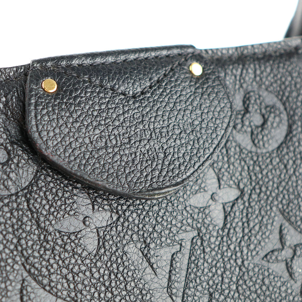 LOUIS VUITTON - Sac à main Marrais en cuir grainé noir