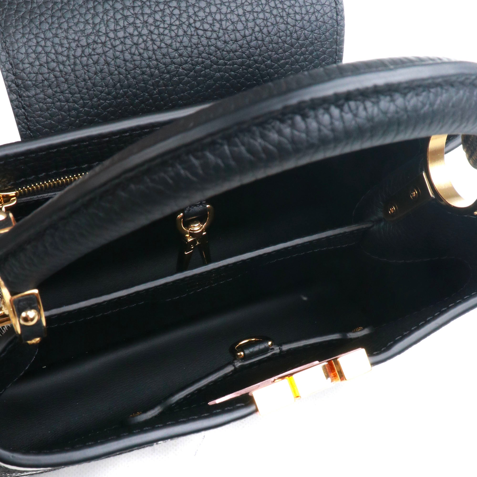 LOUIS VUITTON - Sac à main Capucines BB imprimé Vichy en cuir taurillon