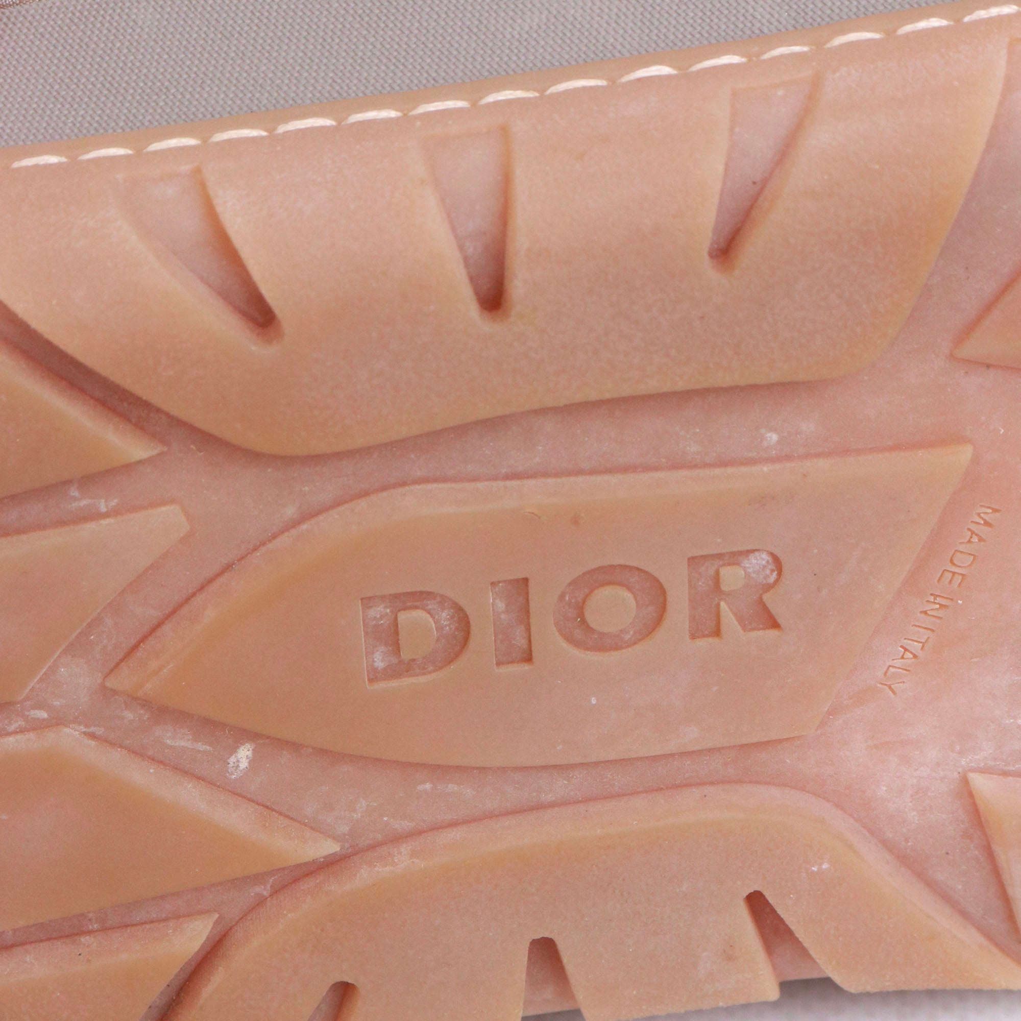 DIOR - Sandales Snow Slipper en toile Dior oblique kaki (T43)
