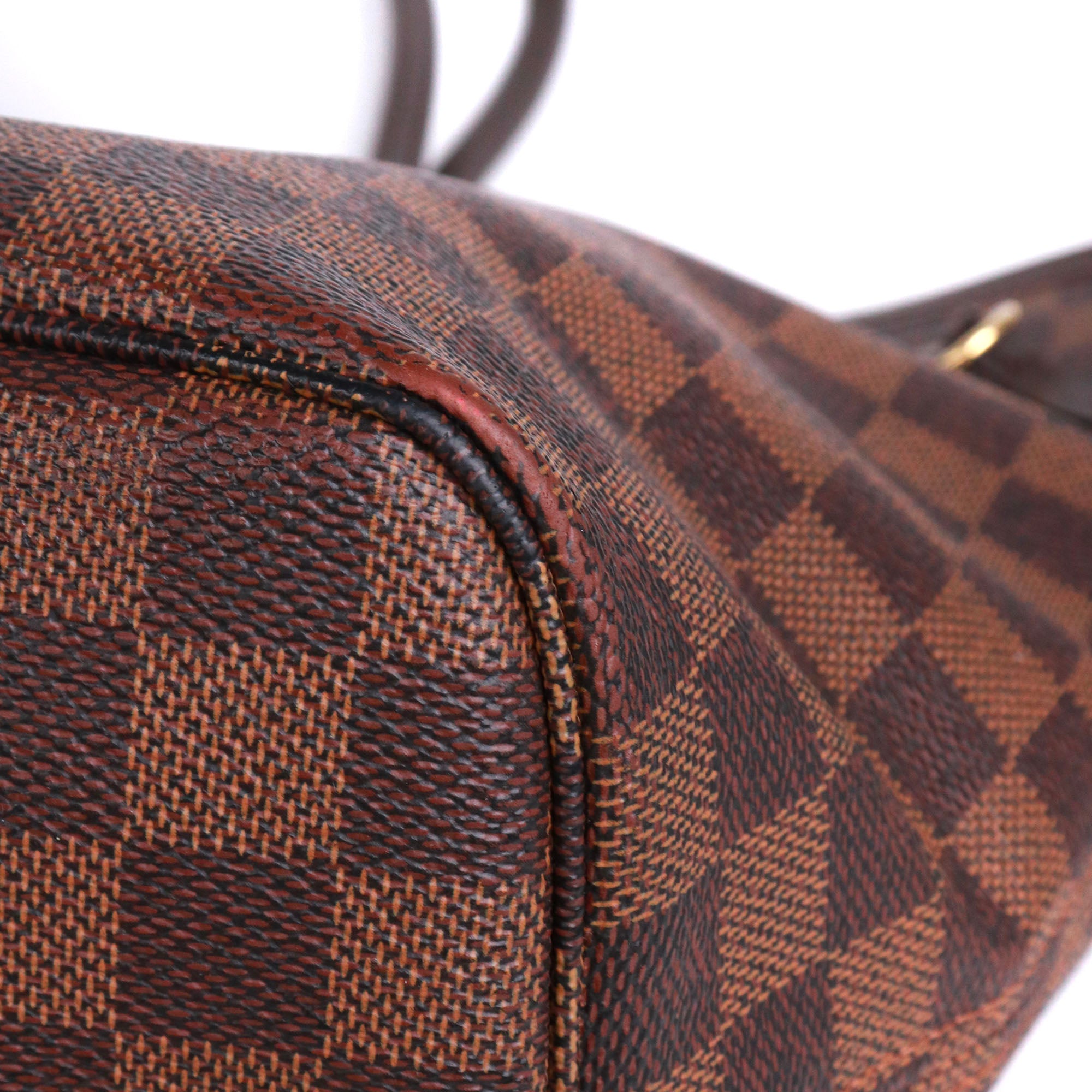 LOUIS VUITTON - Sac cabas Neverfull MM Louis Vuitton en toile enduite damier ébène