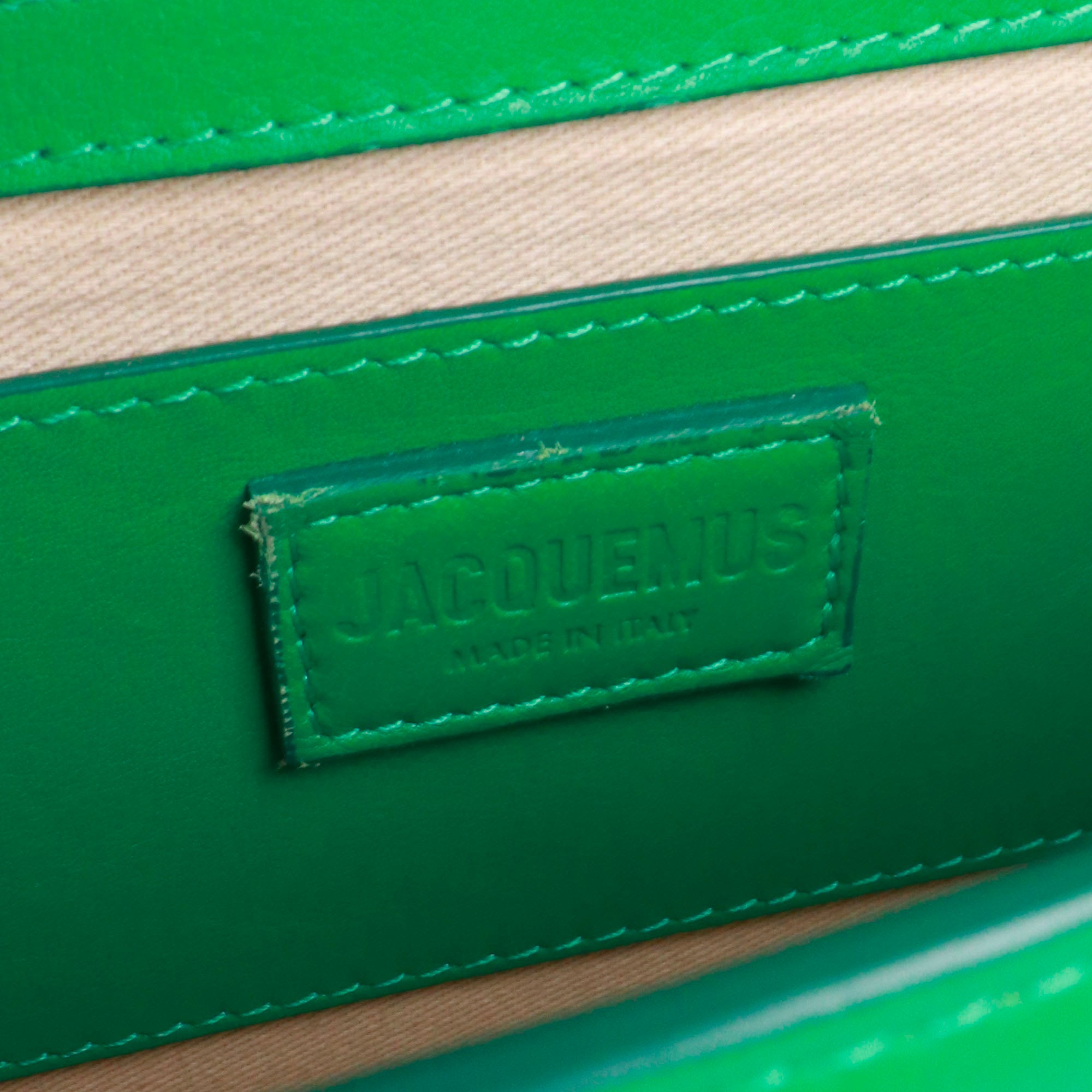 JACQUEMUS - Sac à bandoulière Le Grand Bambino Jacquemus en cuir vert