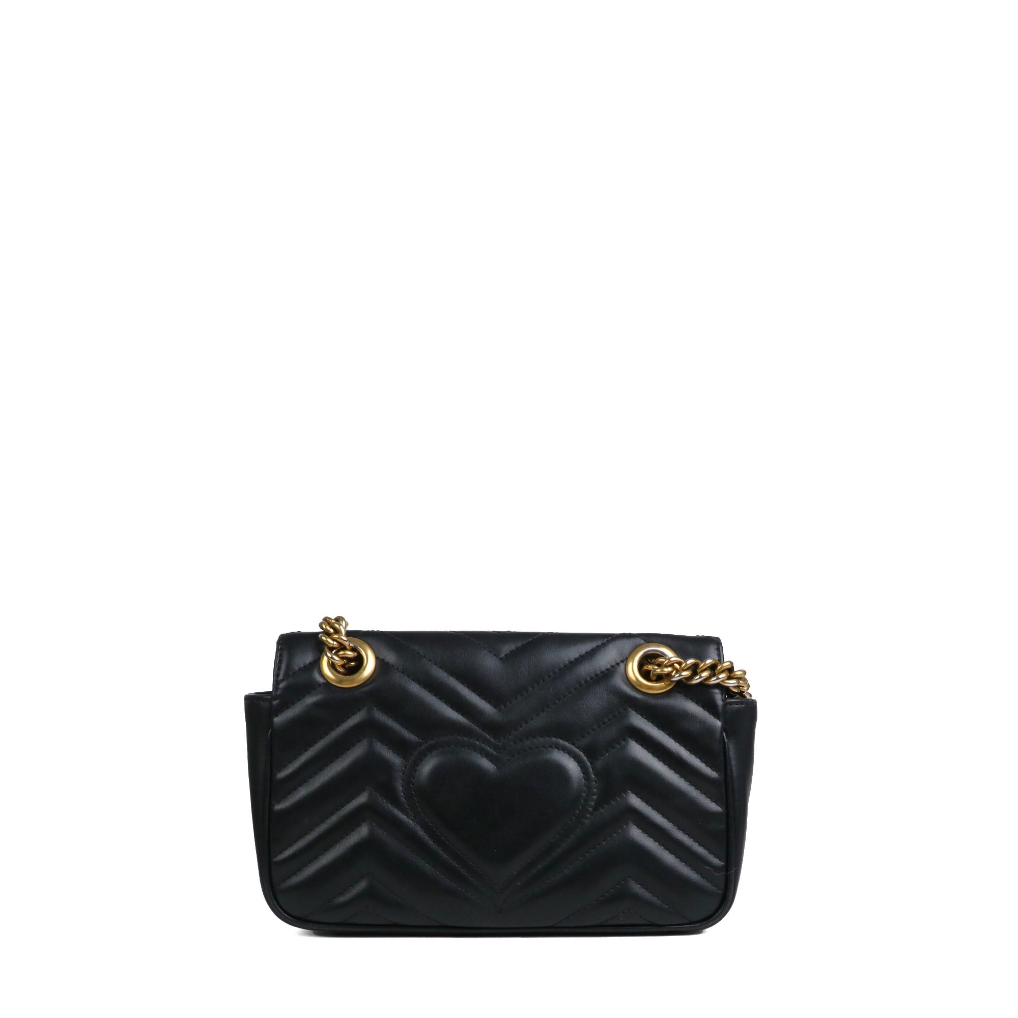 GUCCI - GG Marmont Small Size shoulder bag in black leather
