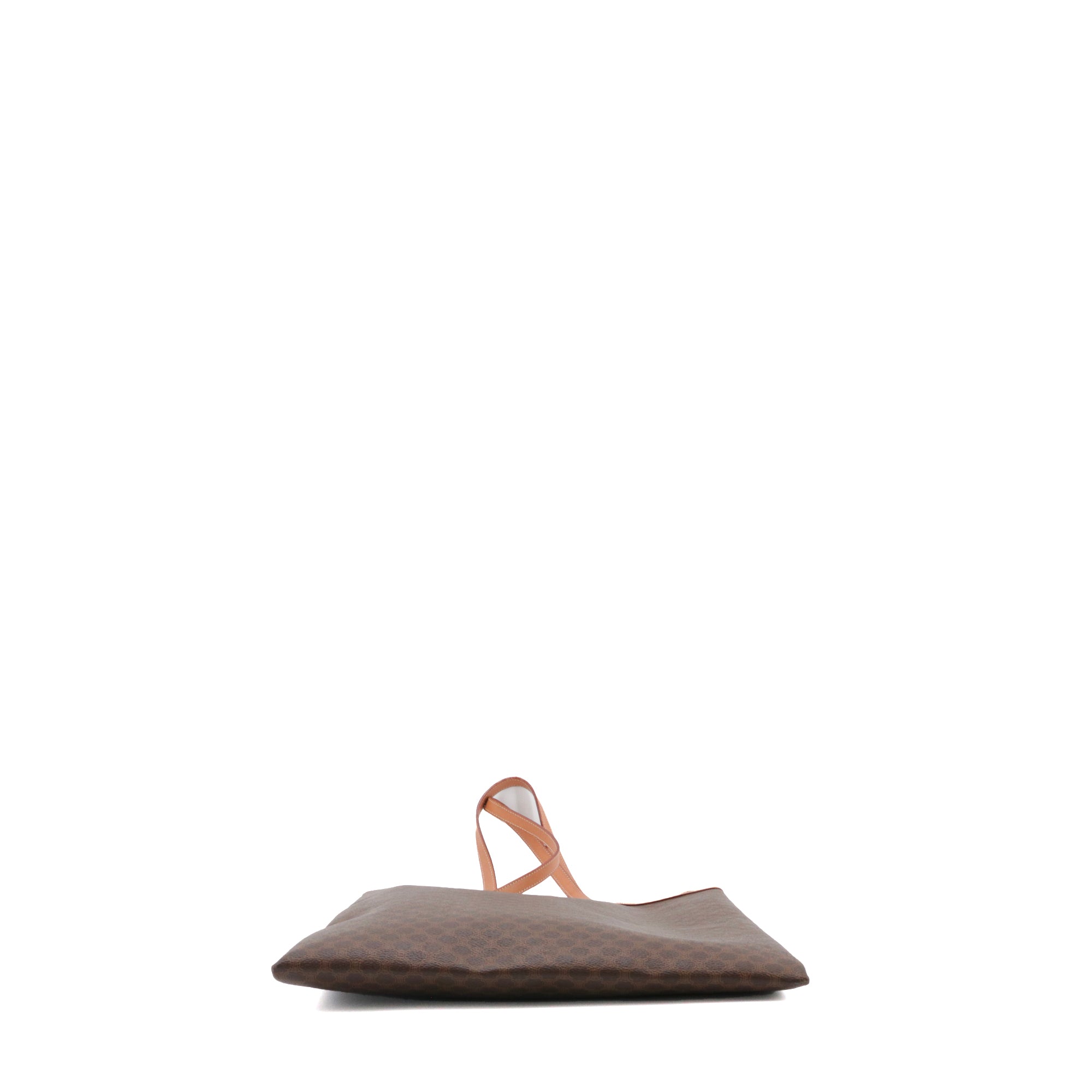 CELINE - Sac Cabas Vertical Triomphe Céline grand en toile monogrammée marron