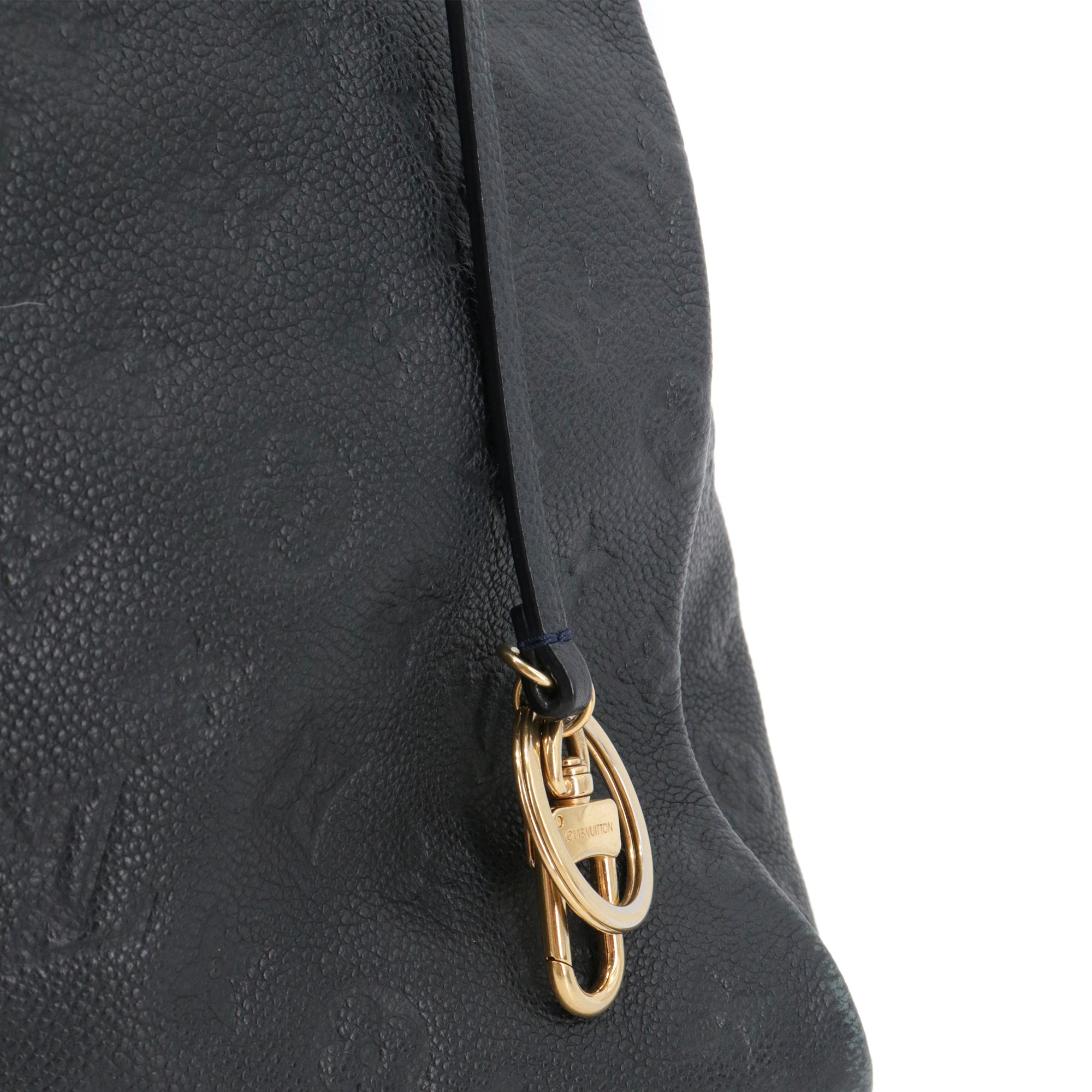 LOUIS VUITTON - Sac cabas Artsy MM Louis Vuitton en cuir empreinte bleu marine