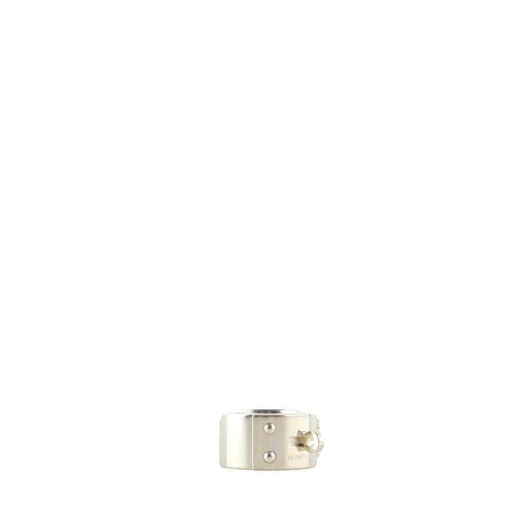 HERMÈS - Bague Kelly en argent (T53)