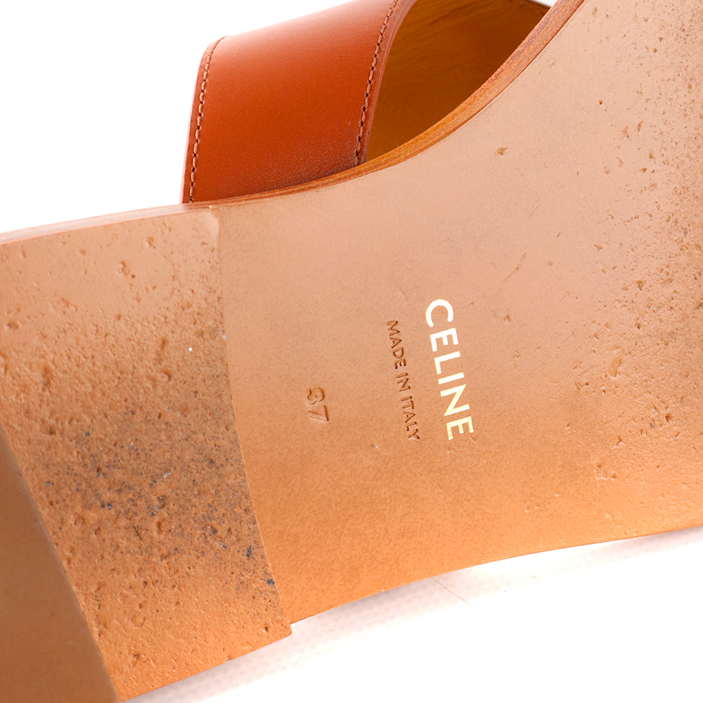 CELINE - Sandales Triomphe en cuir (T37)