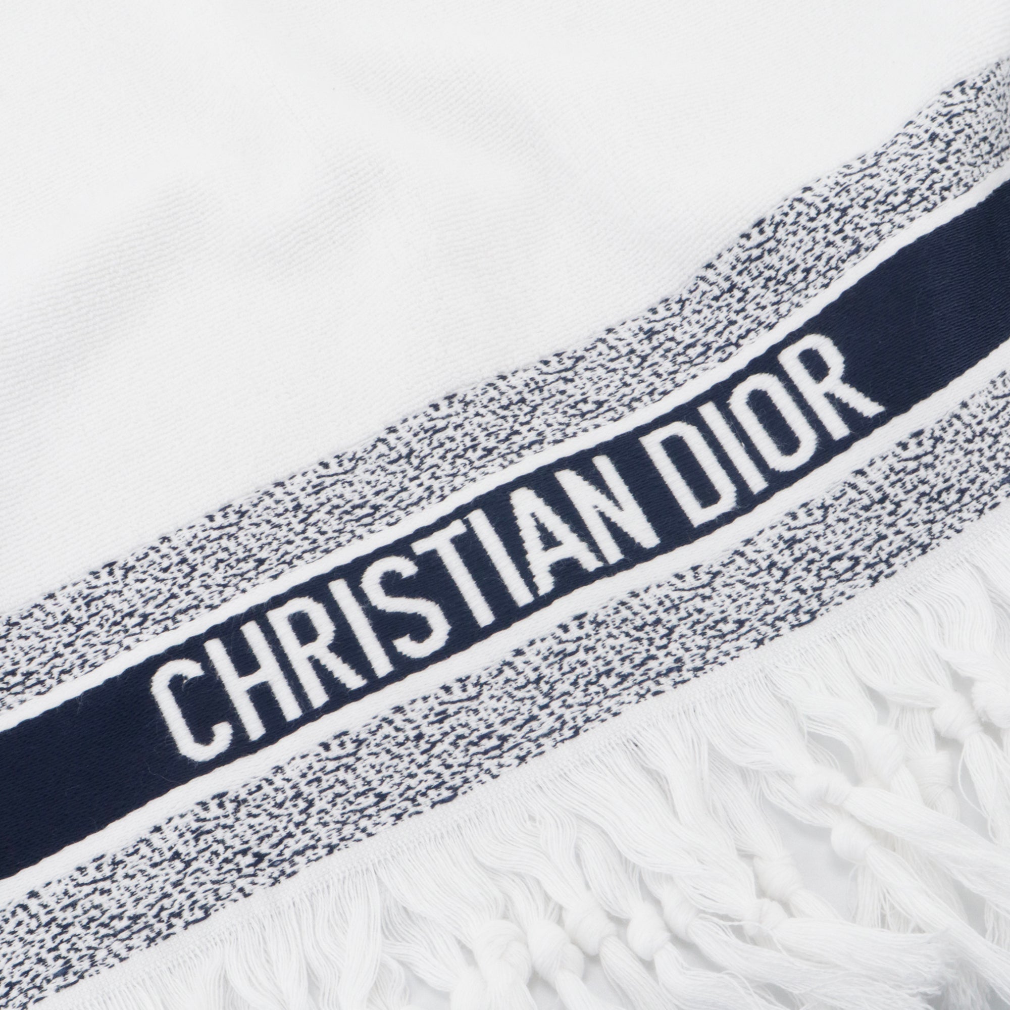 DIOR - Drap de bain Dior en coton blanc