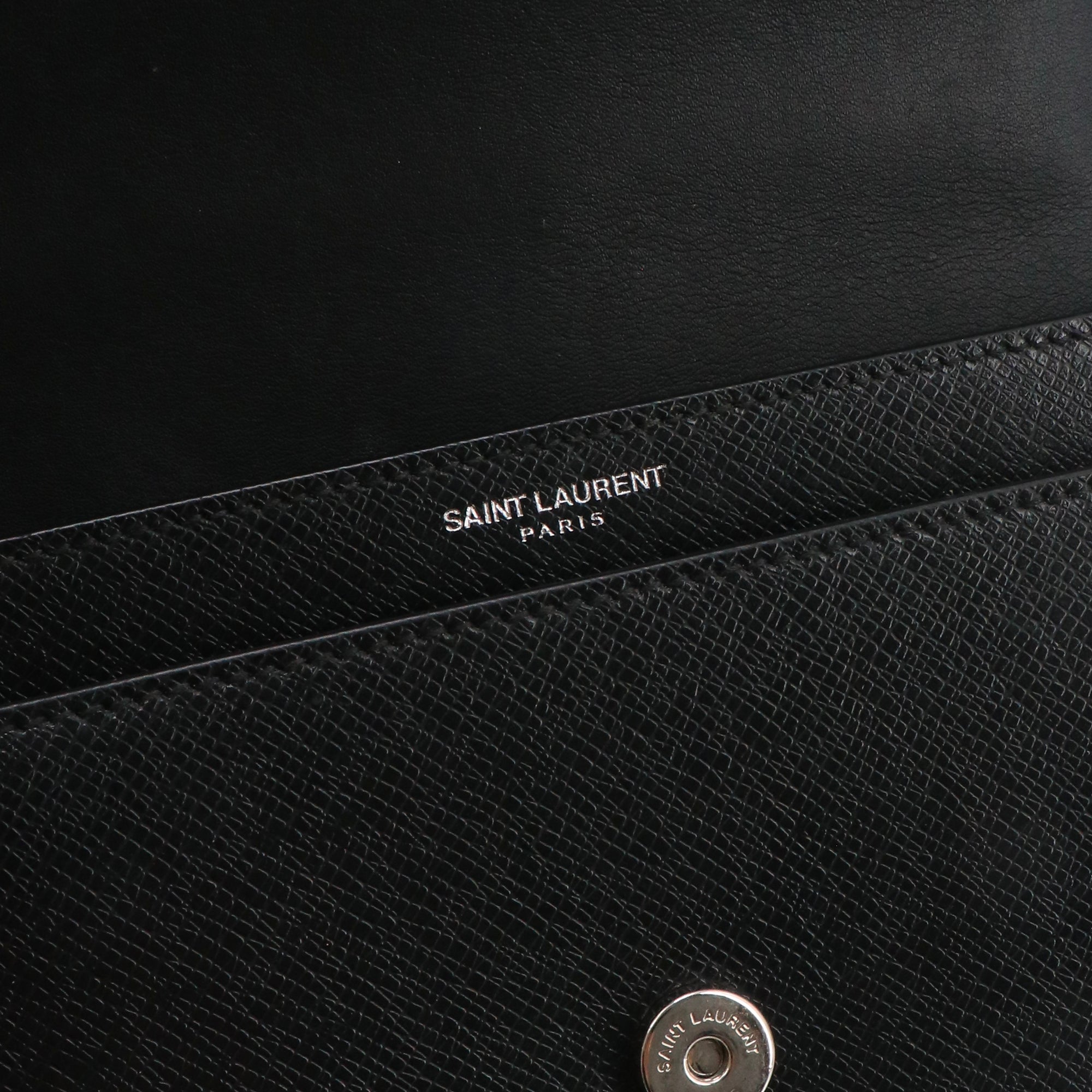 SAINT LAURENT - Medium Sunset shoulder bag in black crocodile-embossed leather