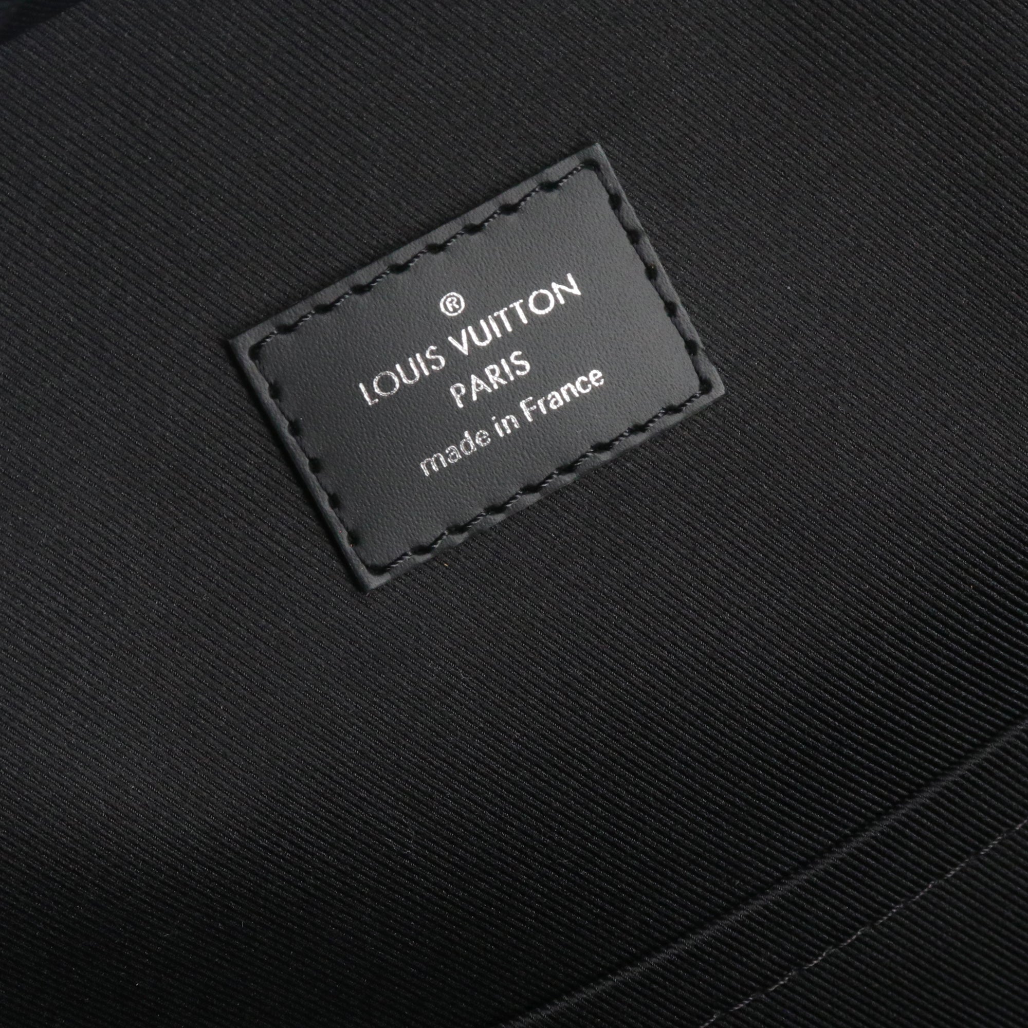 LOUIS VUITTON - Sac à dos Josh Louis Vuitton en cuir noir et toile damier graphite