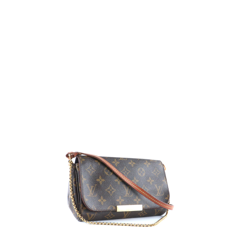 LOUIS VUITTON - Sac à bandoulière Favorite en toile monogrammée marron