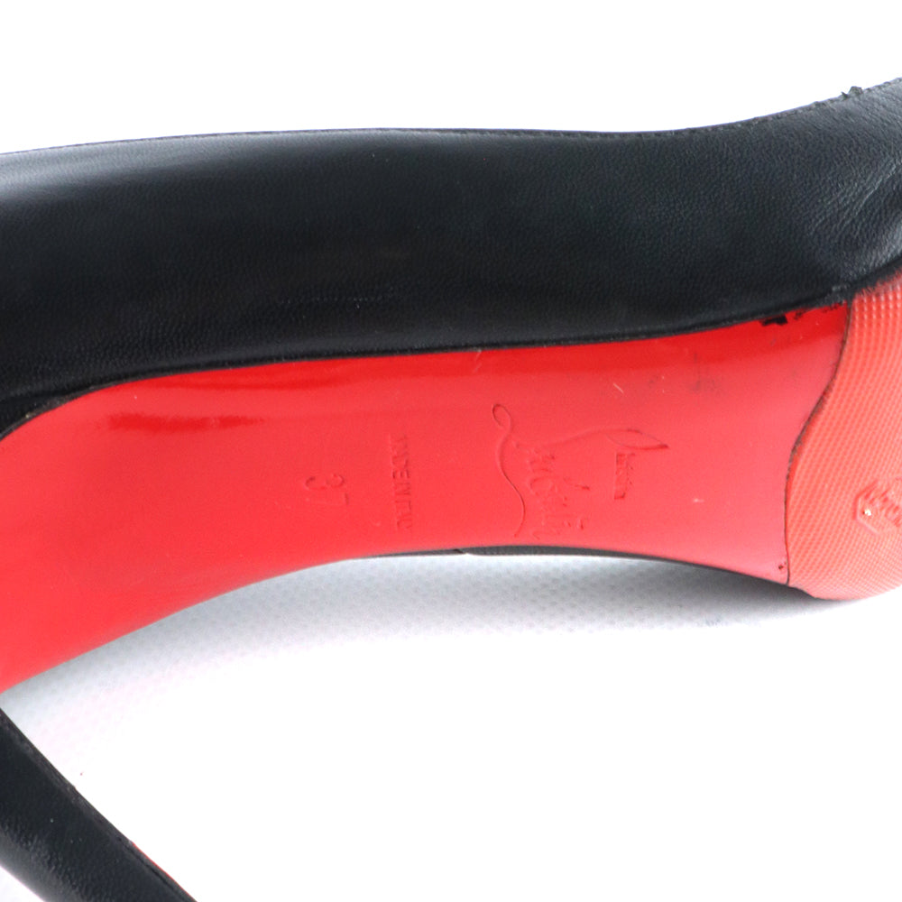 LOUBOUTIN - Pigalle pumps in smooth black leather (T37)