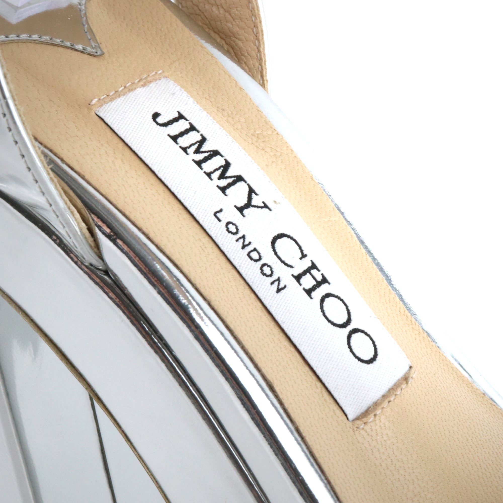 JIMMY CHOO - Silver heeled sandals (T39)