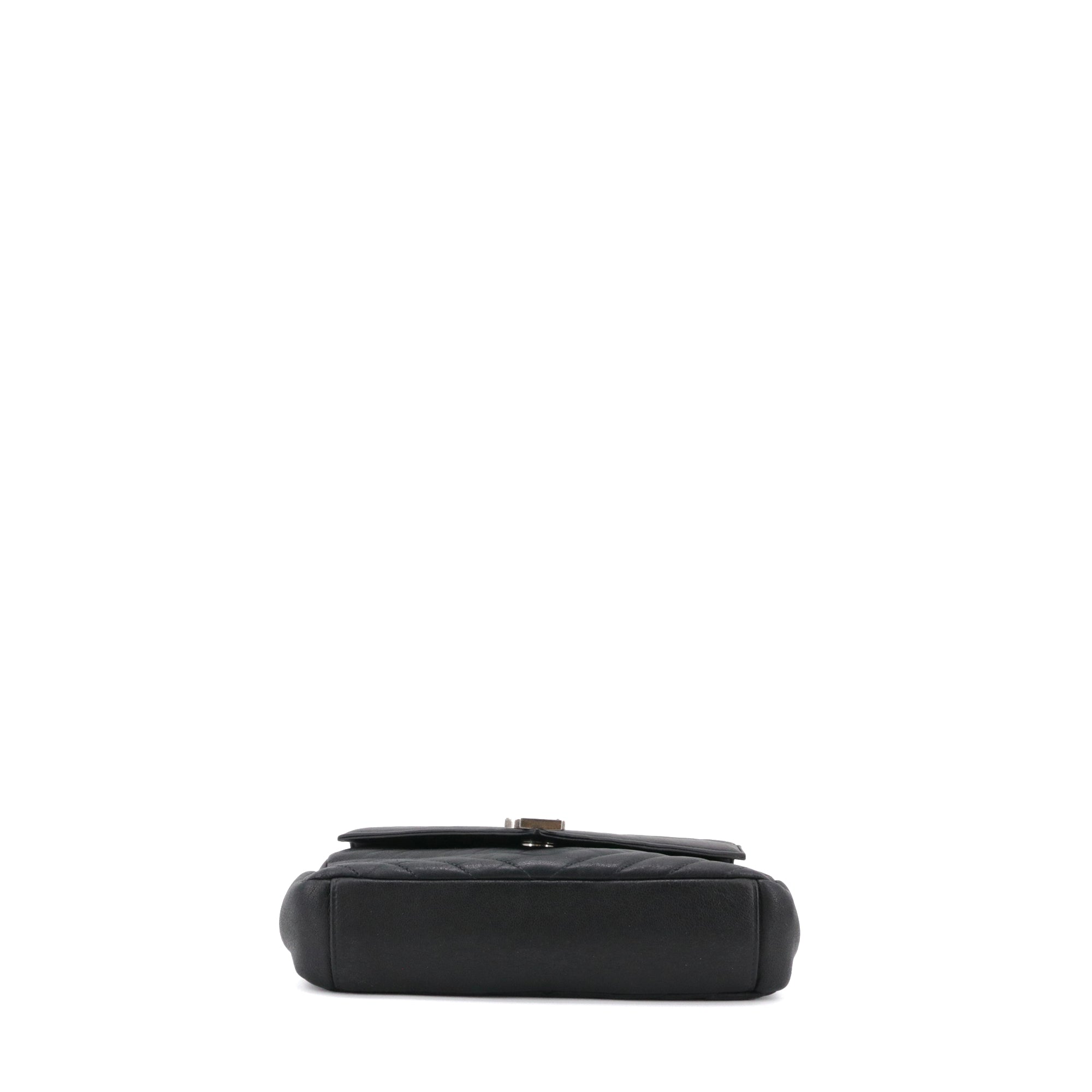 SAINT LAURENT - Sac à bandoulière Collège Medium Saint Laurent en cuir chevron noir