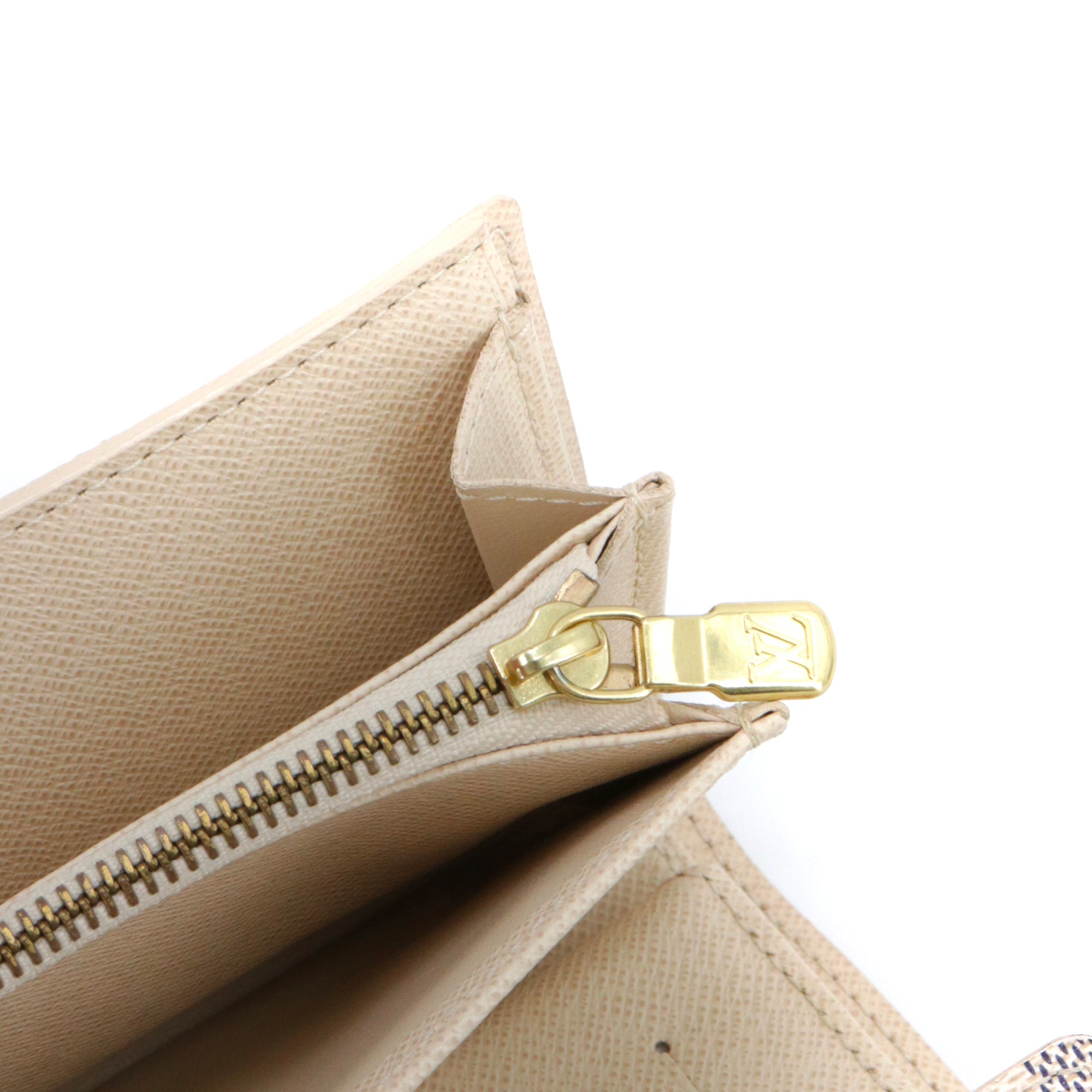 LOUIS VUITTON - Portefeuille Alexandra Louis Vuitton en toile damier azur