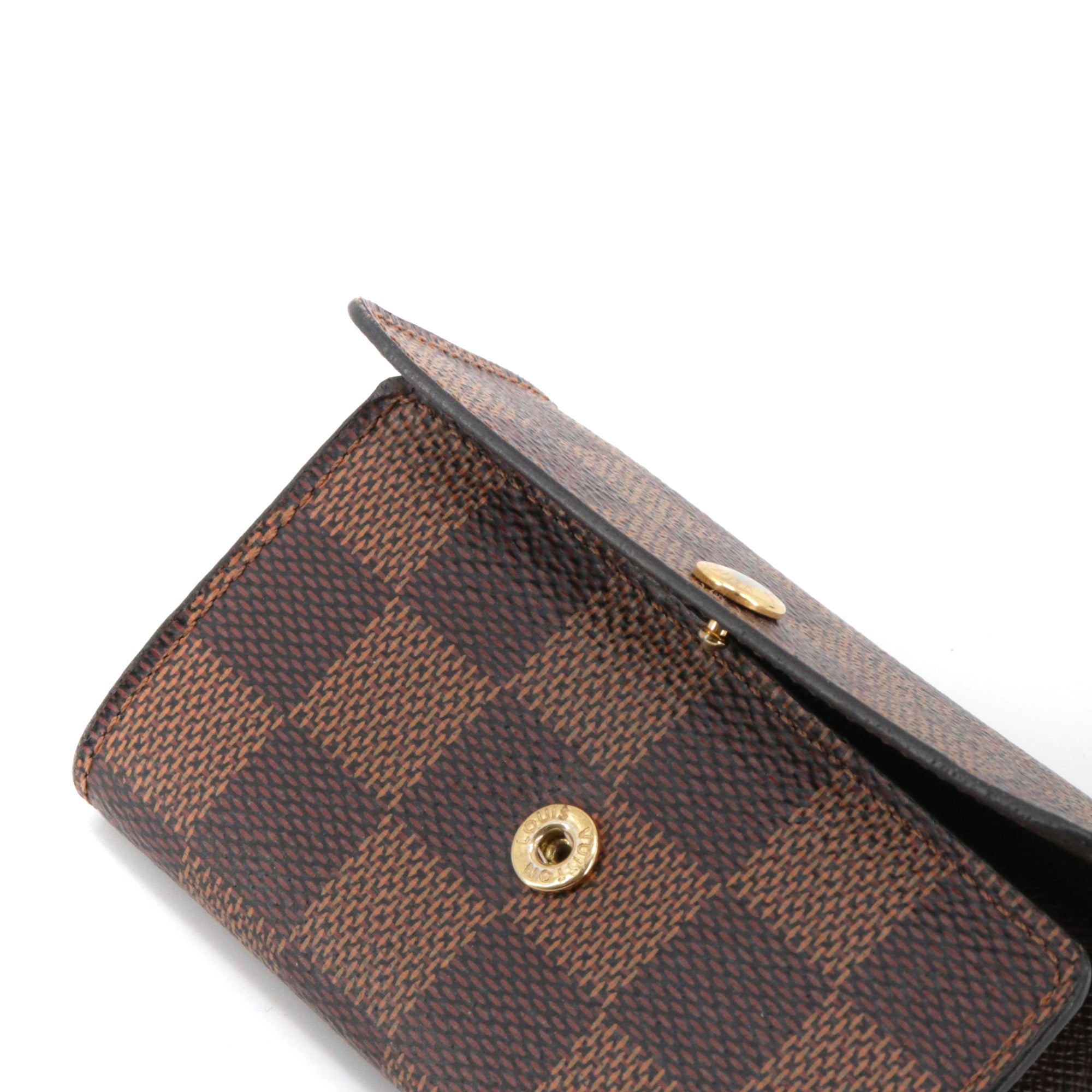 LOUIS VUITTON - Pochette Multiclés Louis Vuitton en toile damier ébène