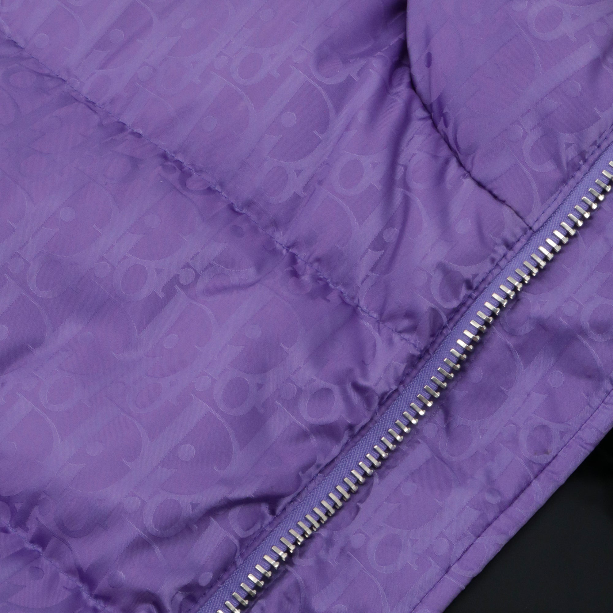 DIOR - Doudoune Oblique sans manche Dior en jacquard violet (T46)