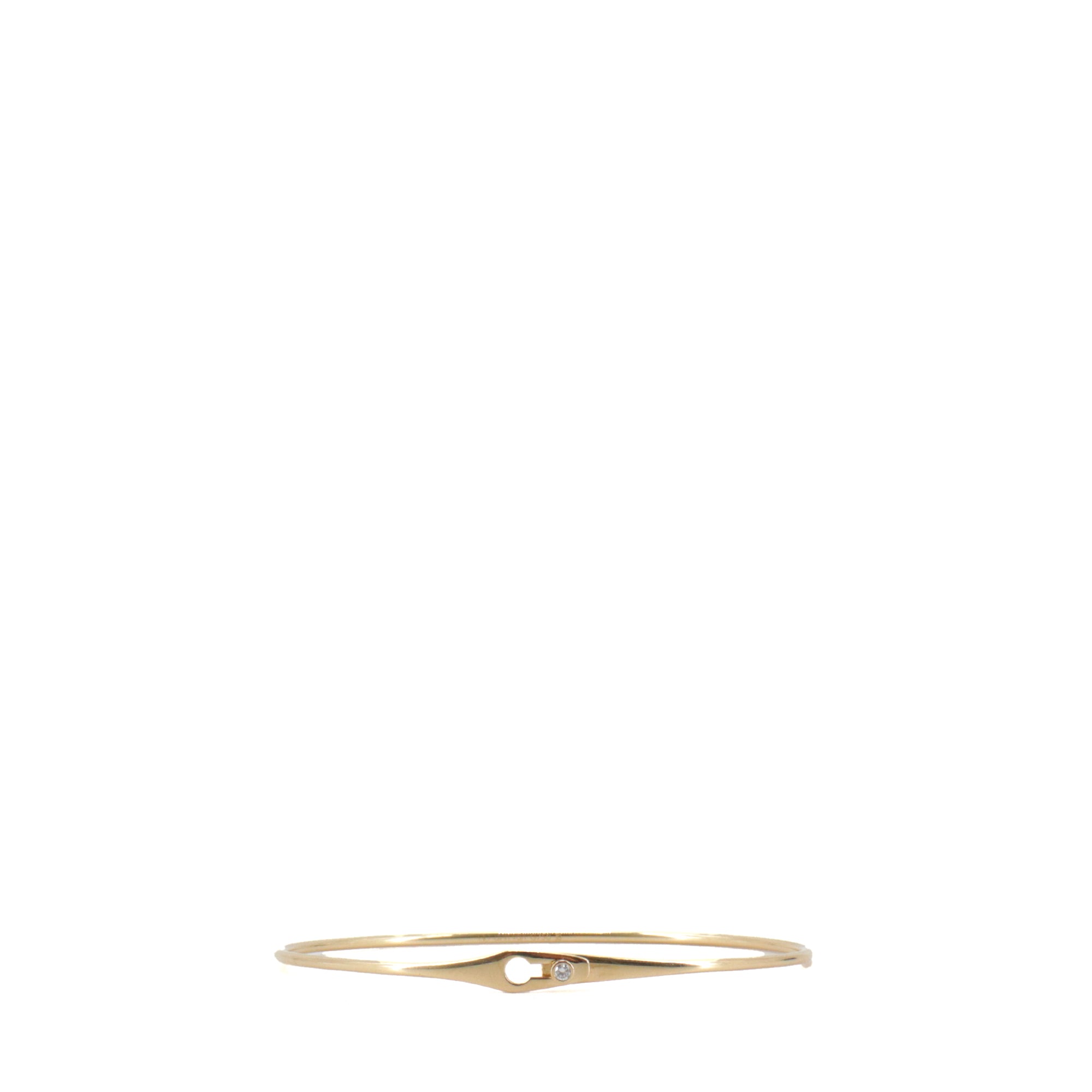 DINH VAN - Dinh Van Lock Bangle Bracelet in yellow gold