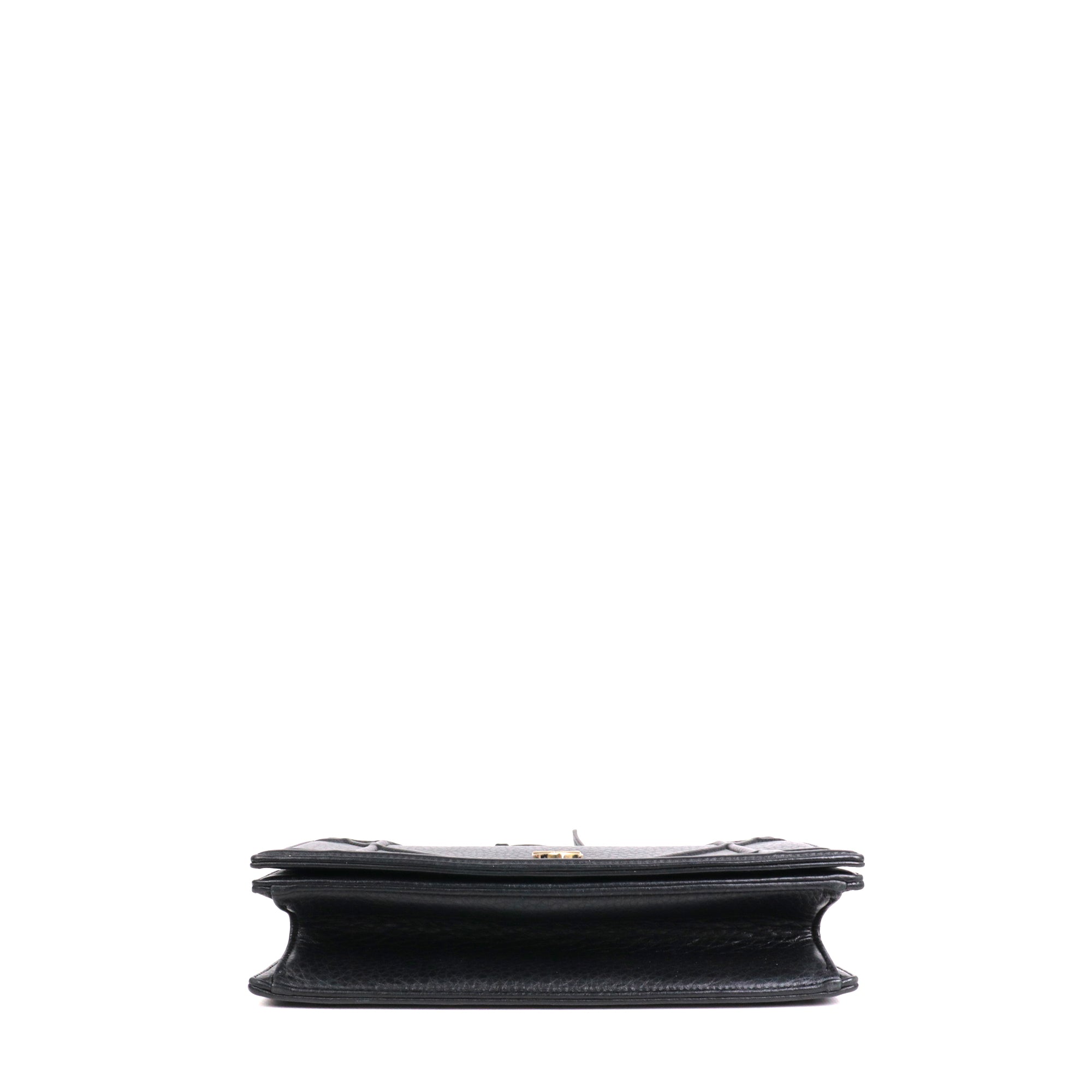 DIOR - Sac à bandoulière Diorama Dior en cuir grainé noir