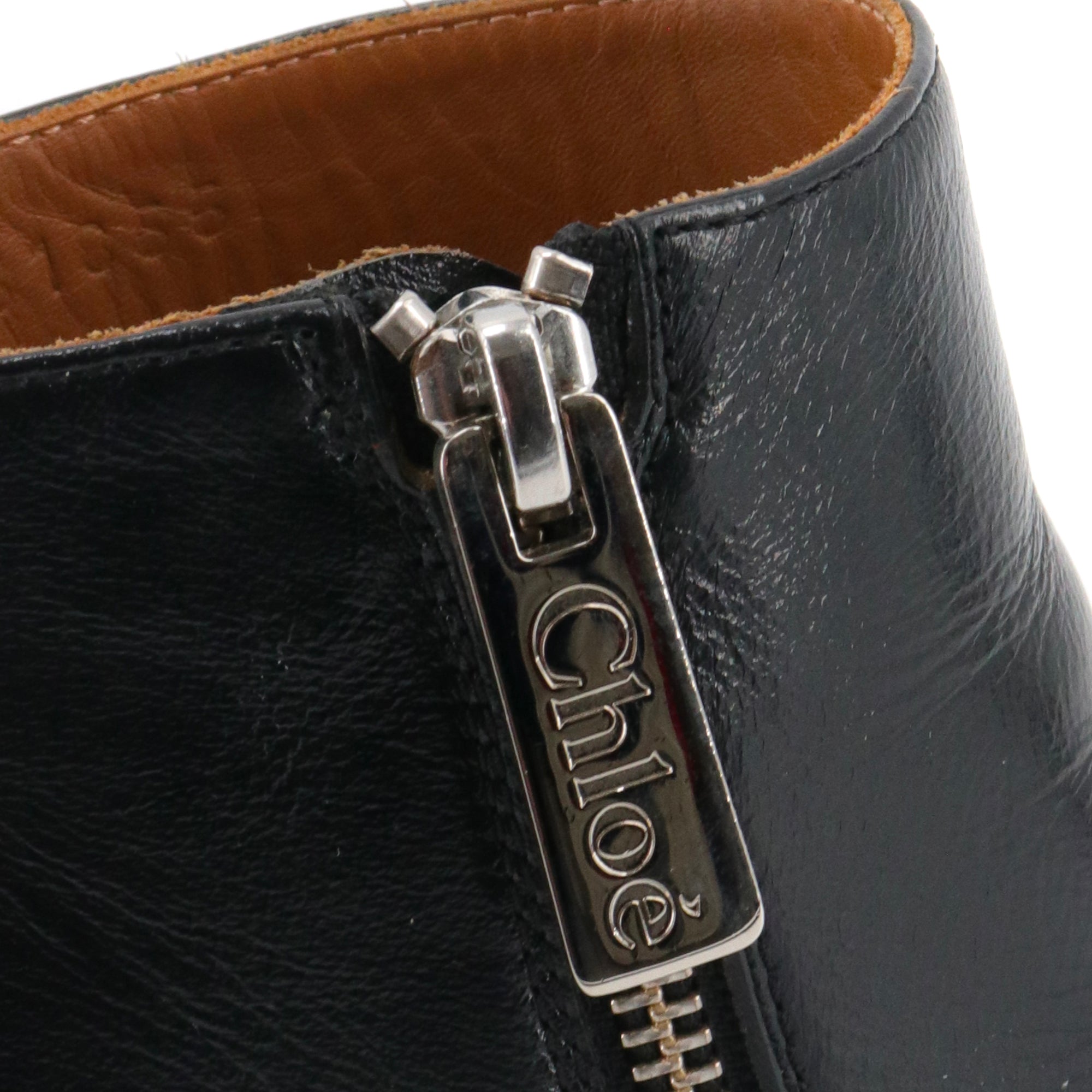 CHLOÉ - Bottines Rylee Chloé en cuir noir (T37.5)