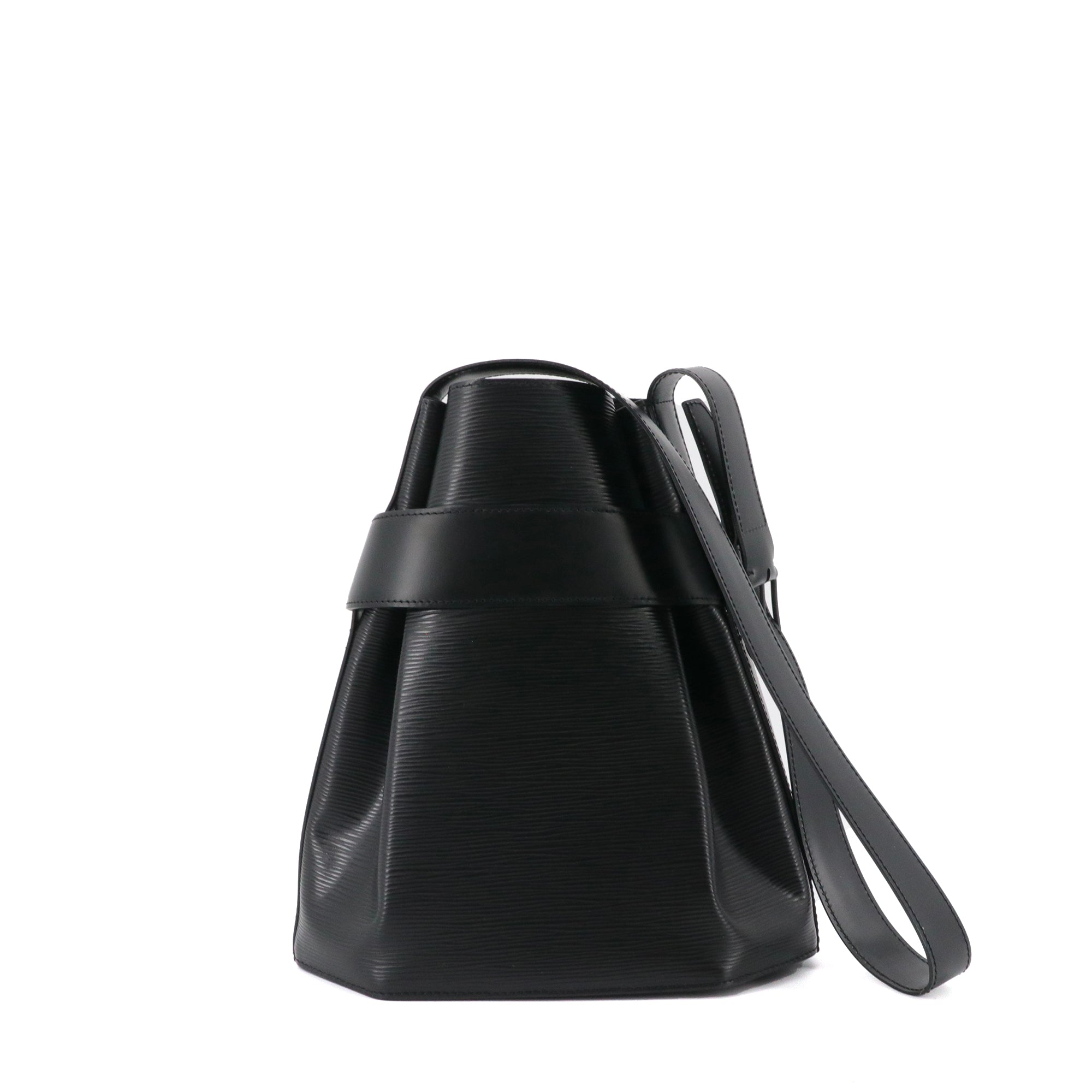 LOUIS VUITTON - Sac à épaule Twist Bucket Louis Vuitton en cuir épi noir