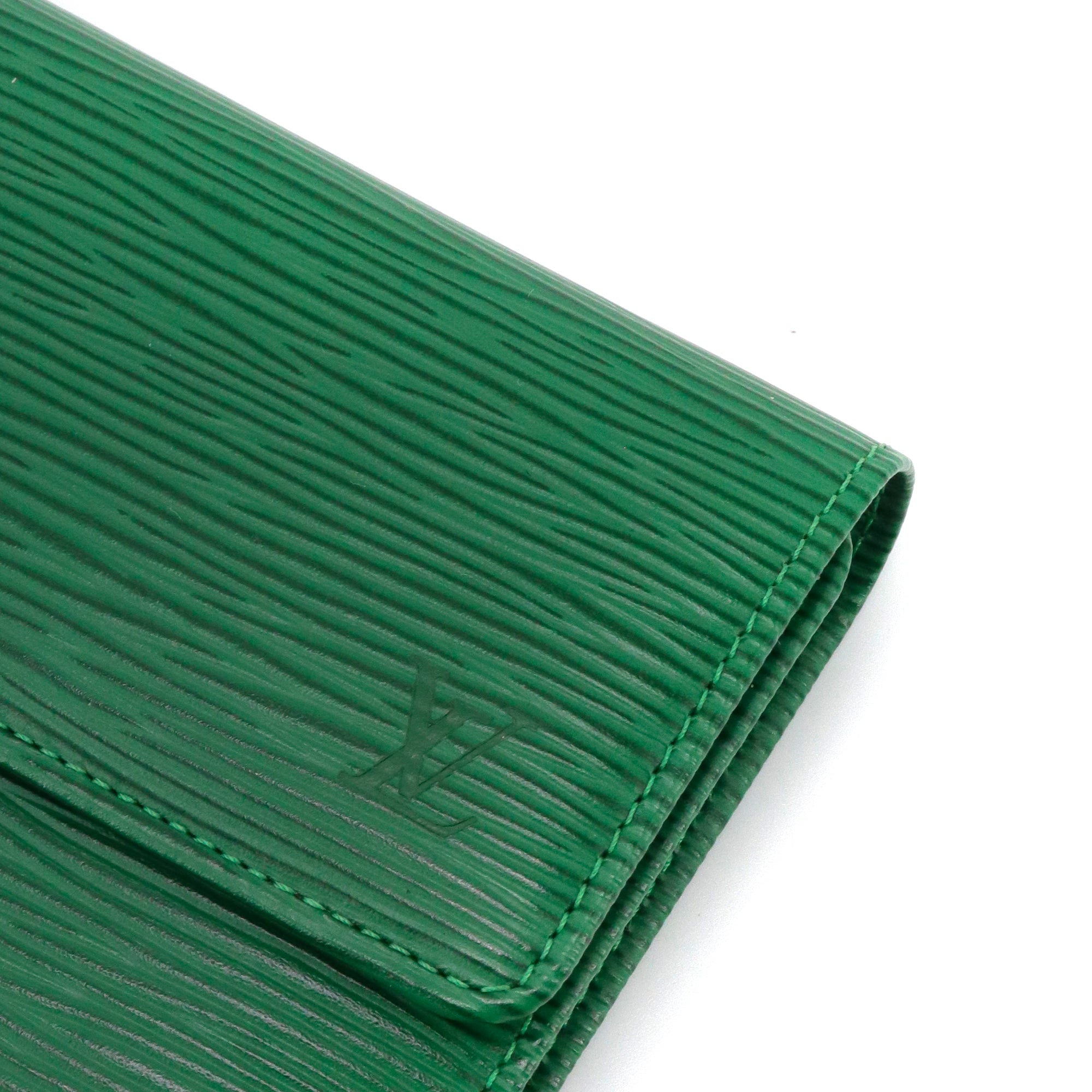 LOUIS VUITTON - Portefeuille Sarah Louis Vuitton cuir épi vert