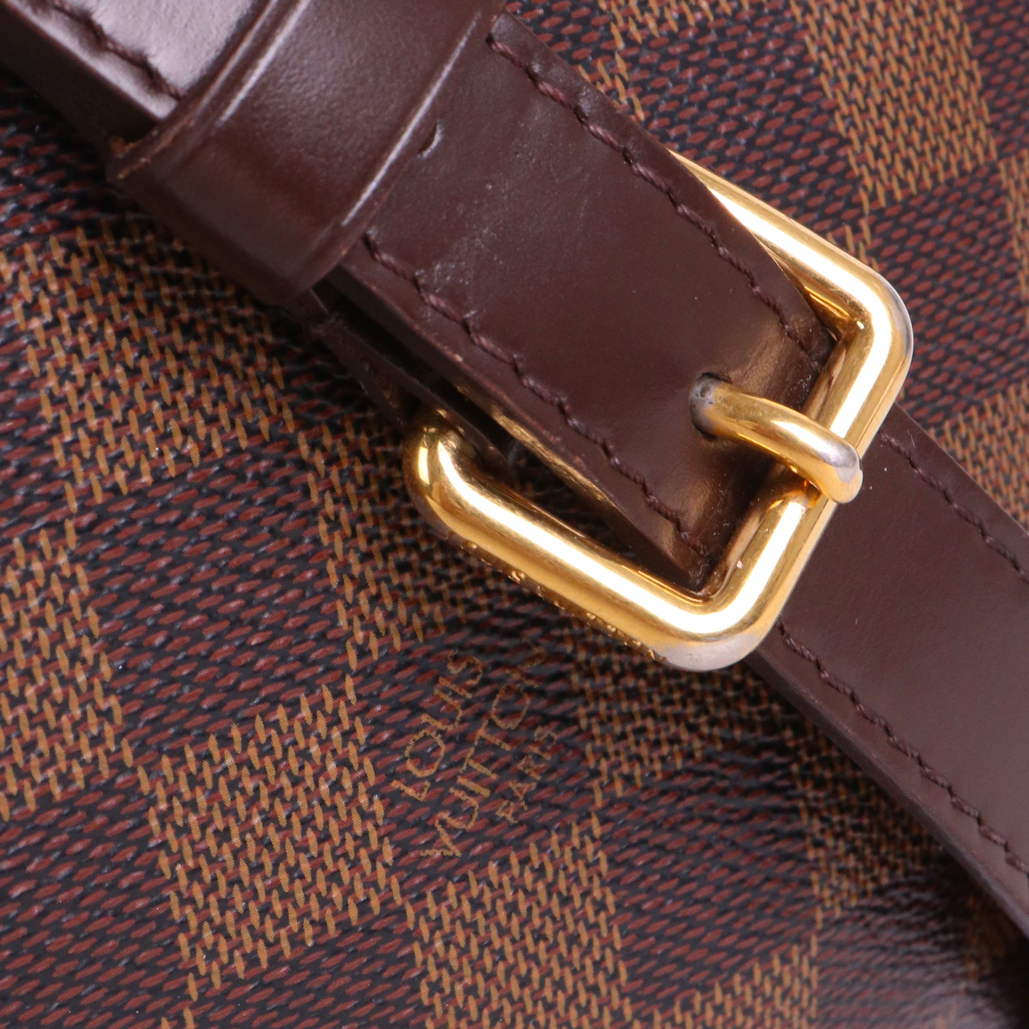 LOUIS VUITTON - Sac à bandoulière Bloomsbury PM Louis Vuitton en toile damier ébène