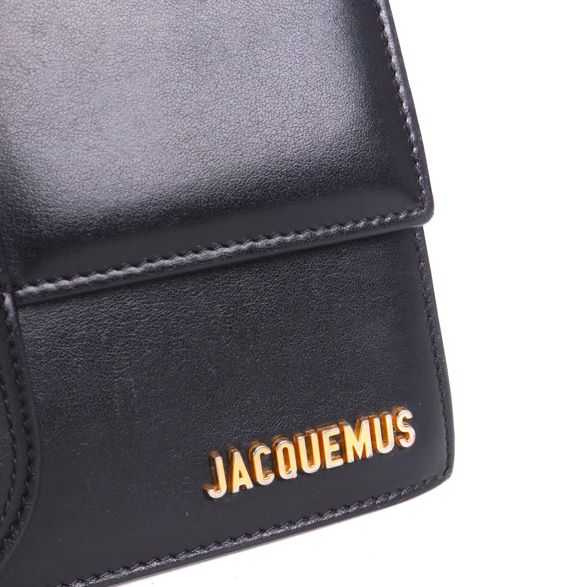 JACQUEMUS - Sac à bandoulière Le Grand Bambino Jacquemus en cuir noir