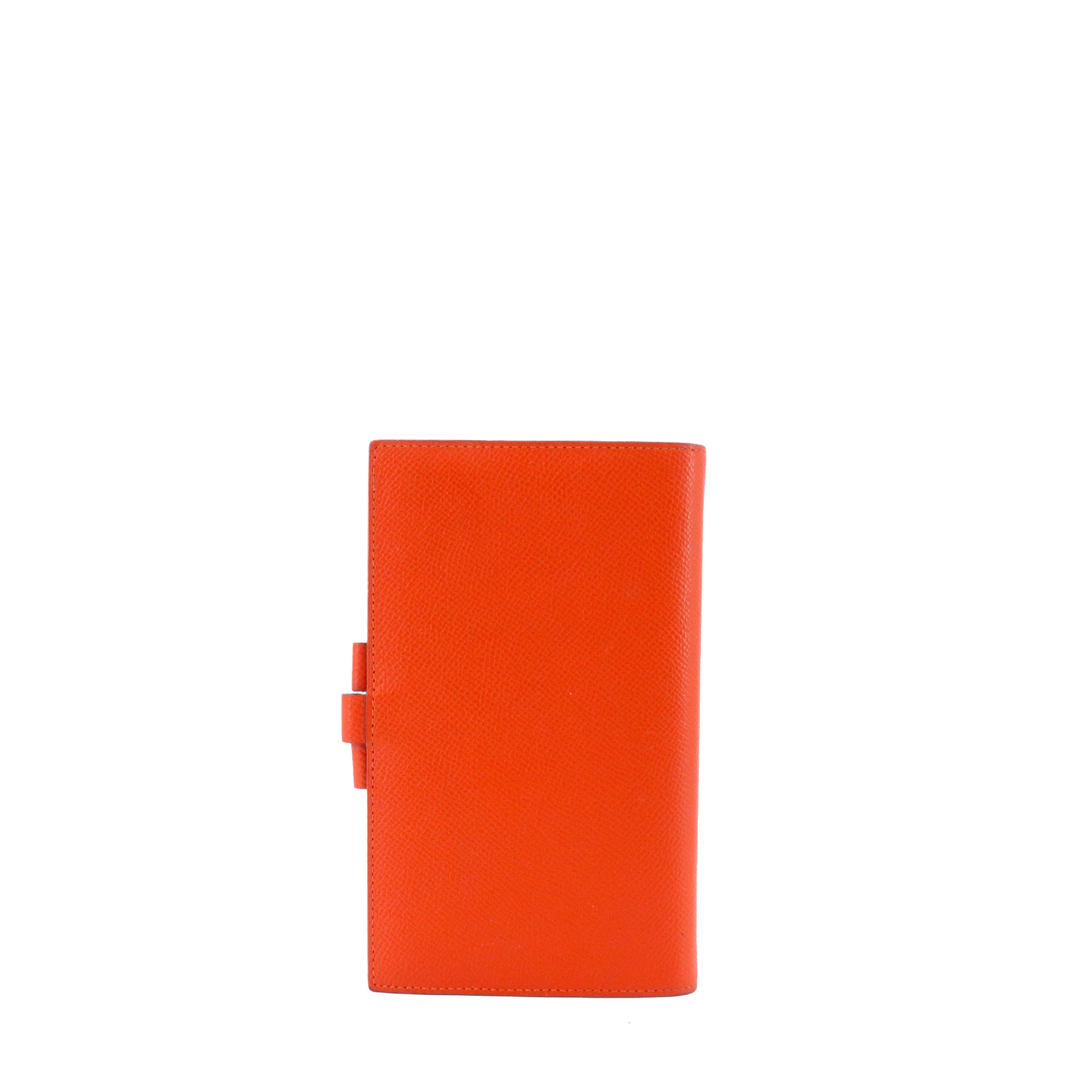 HERMÈS - Couverture agenda Vision GM Hermès en cuir epsom orange