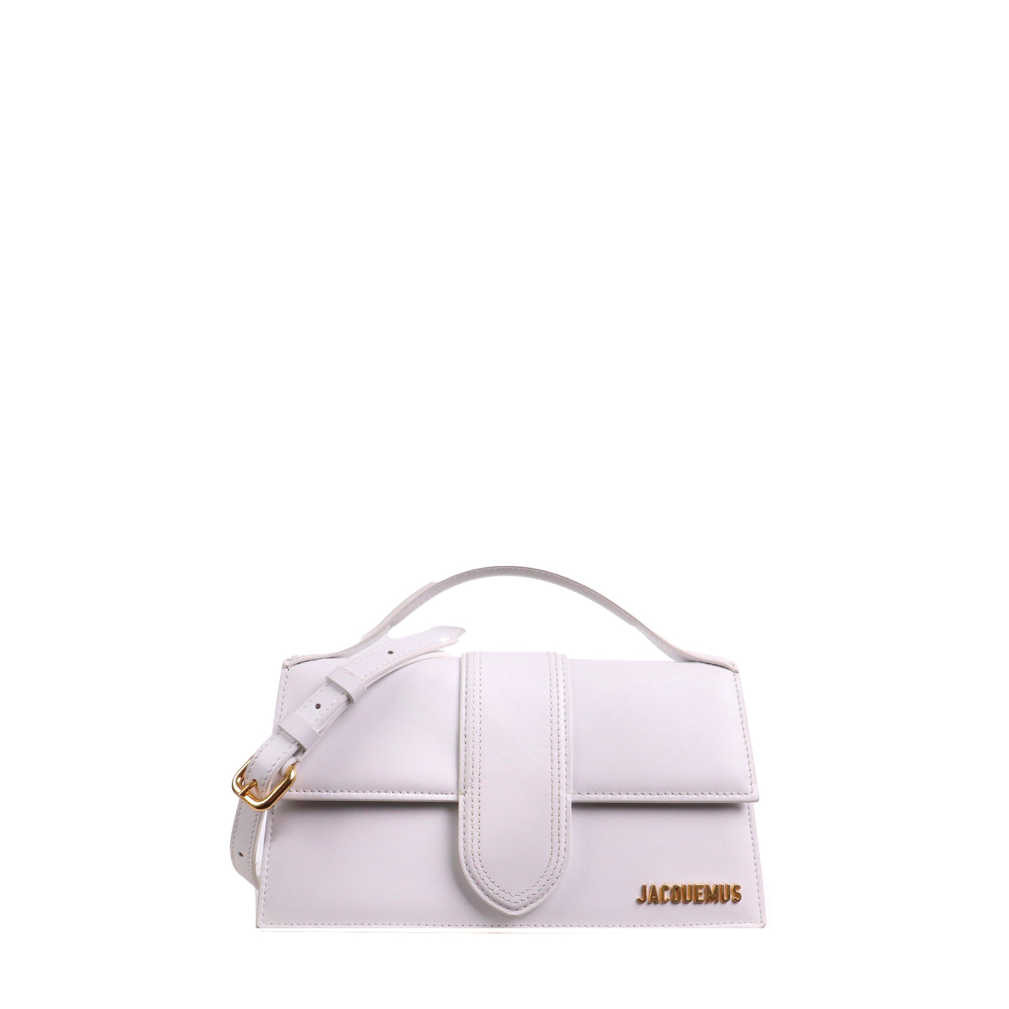 JACQUEMUS - Sac à bandoulière Le Grand Bambino Jacquemus en cuir blanc