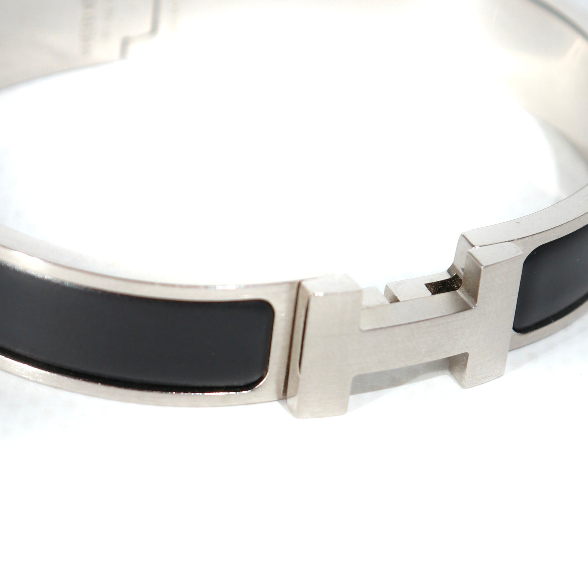 HERMÈS - Bracelet Clic H noir