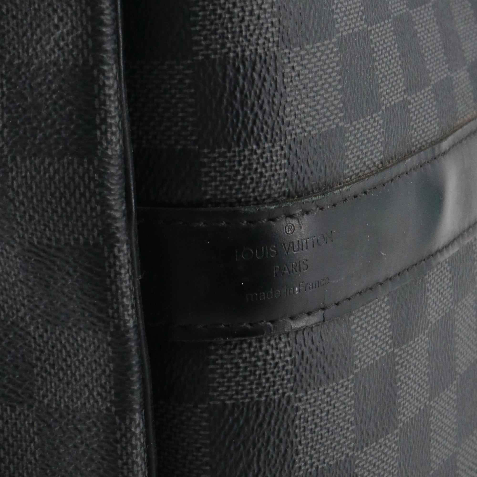 LOUIS VUITTON - Sac de voyage Keepall 55 Louis Vuitton en toile damier graphite