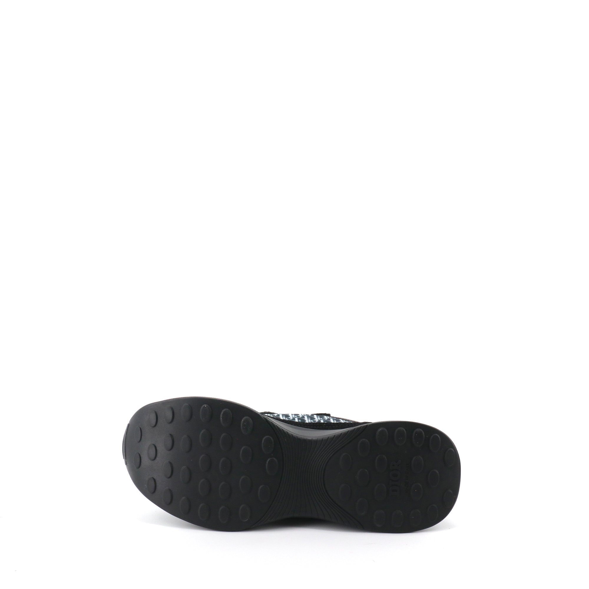DIOR - Sneakers B25 Runner Suède Dior en toile oblique et daim noir (T41)