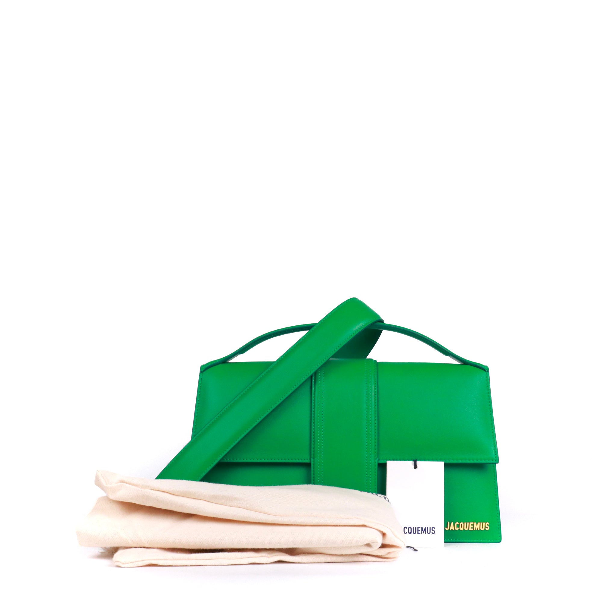 JACQUEMUS - Sac à bandoulière Le Bambinou Jacquemus en cuir vert