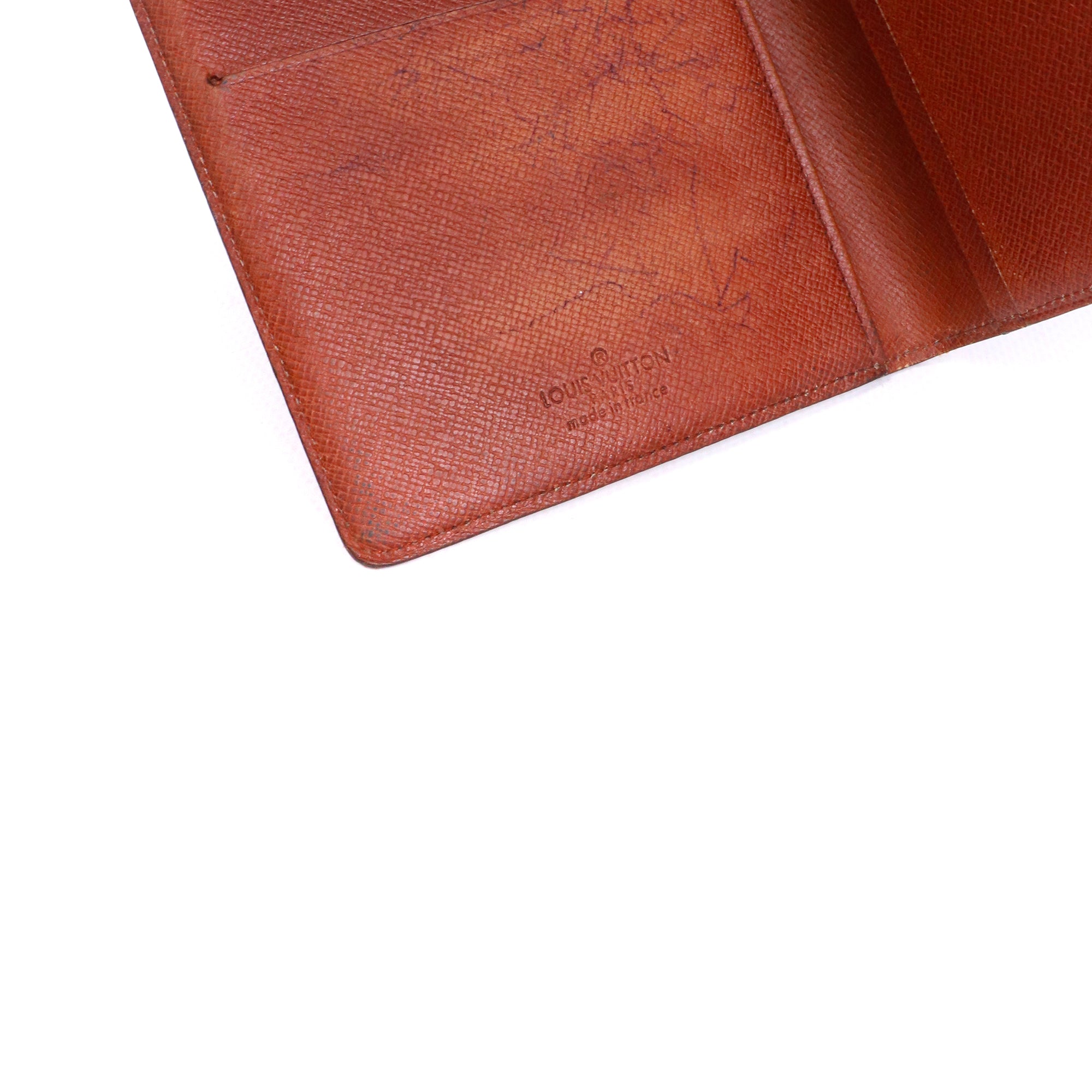 LOUIS VUITTON - Porte chéquier Louis Vuitton en toile monogrammée