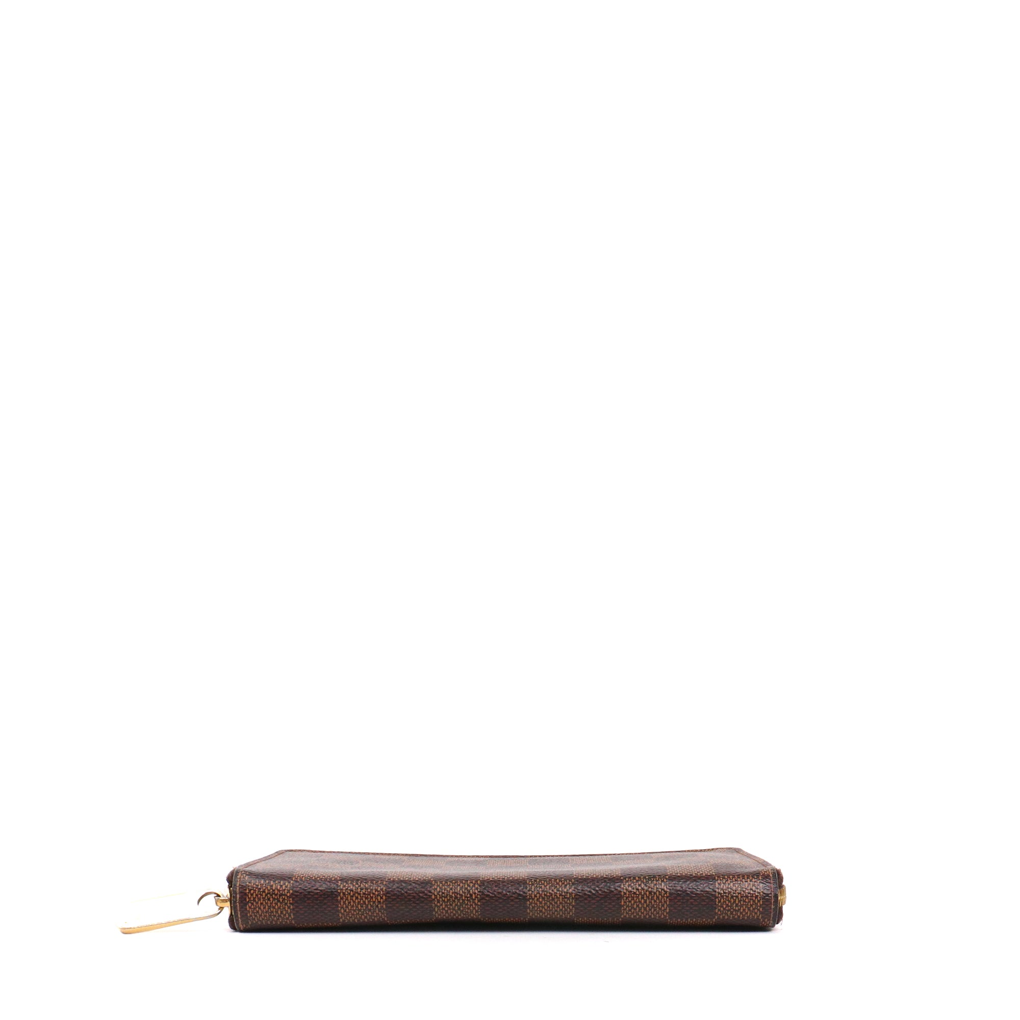 LOUIS VUITTON - Portefeuille Zippy Louis Vuitton en toile damier ébène