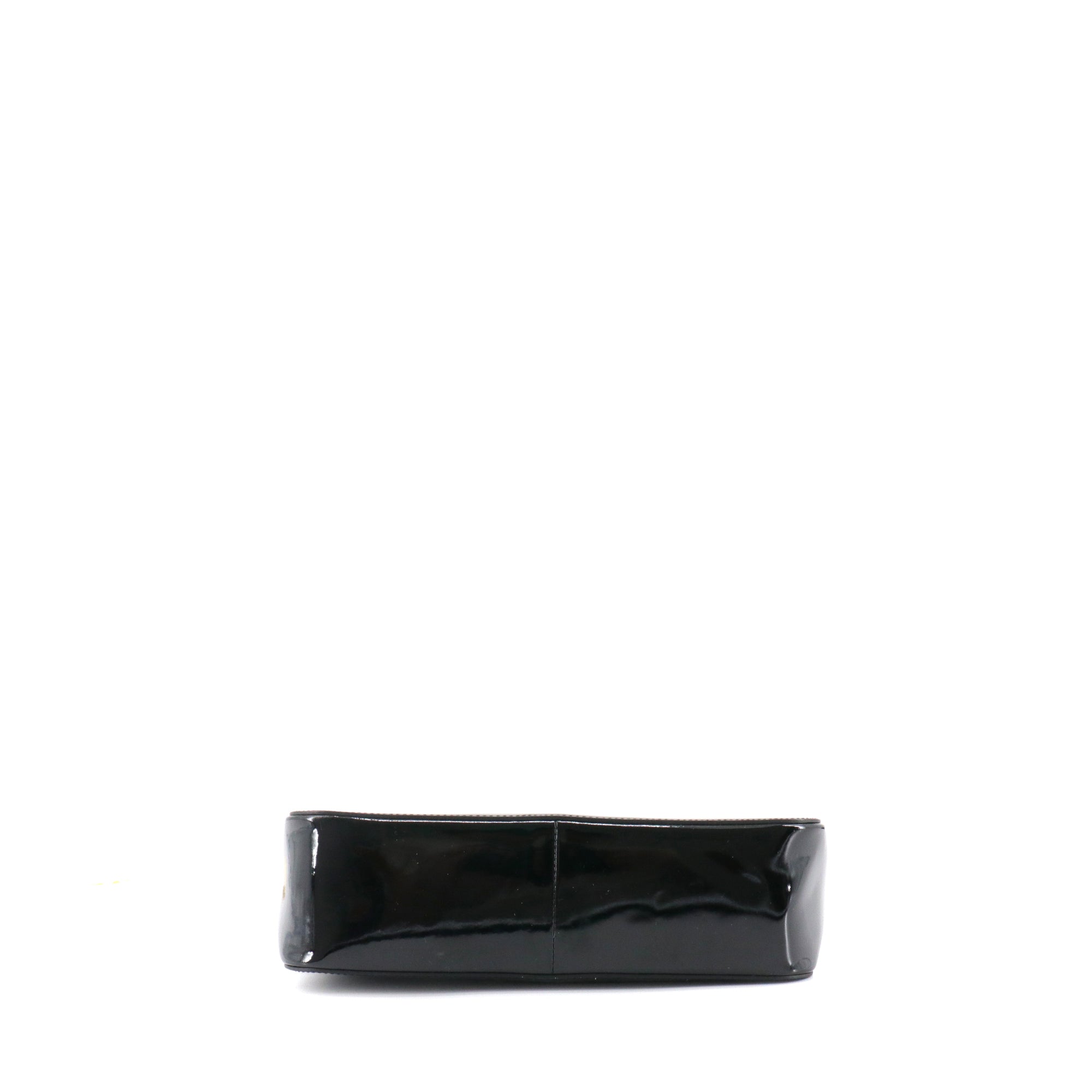 GUCCI - Cabas bamboo Gucci en cuir verni noir