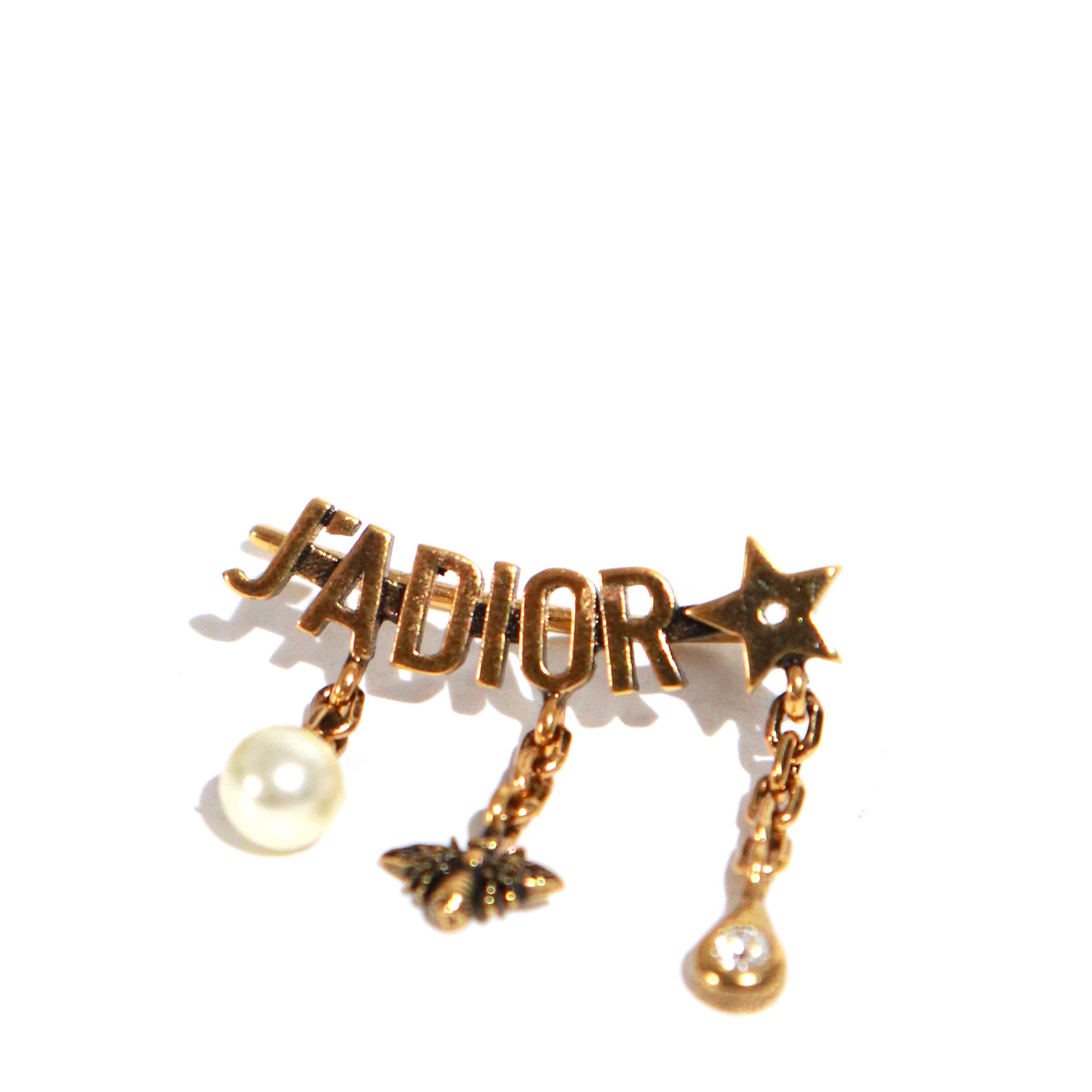DIOR - J'Adior Dior earrings with gold charms