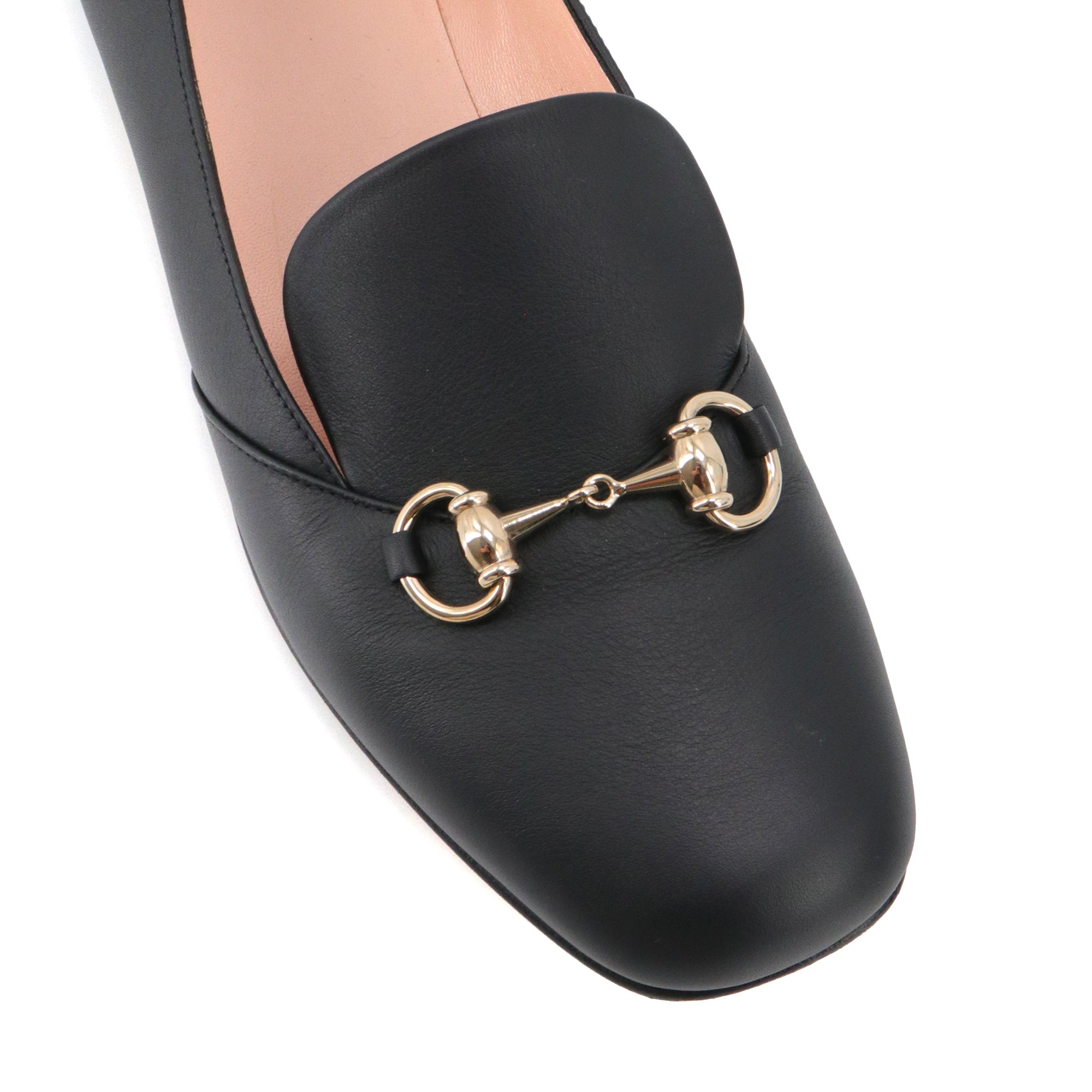 GUCCI - Mocassins Mors Gucci en cuir noir (T40)