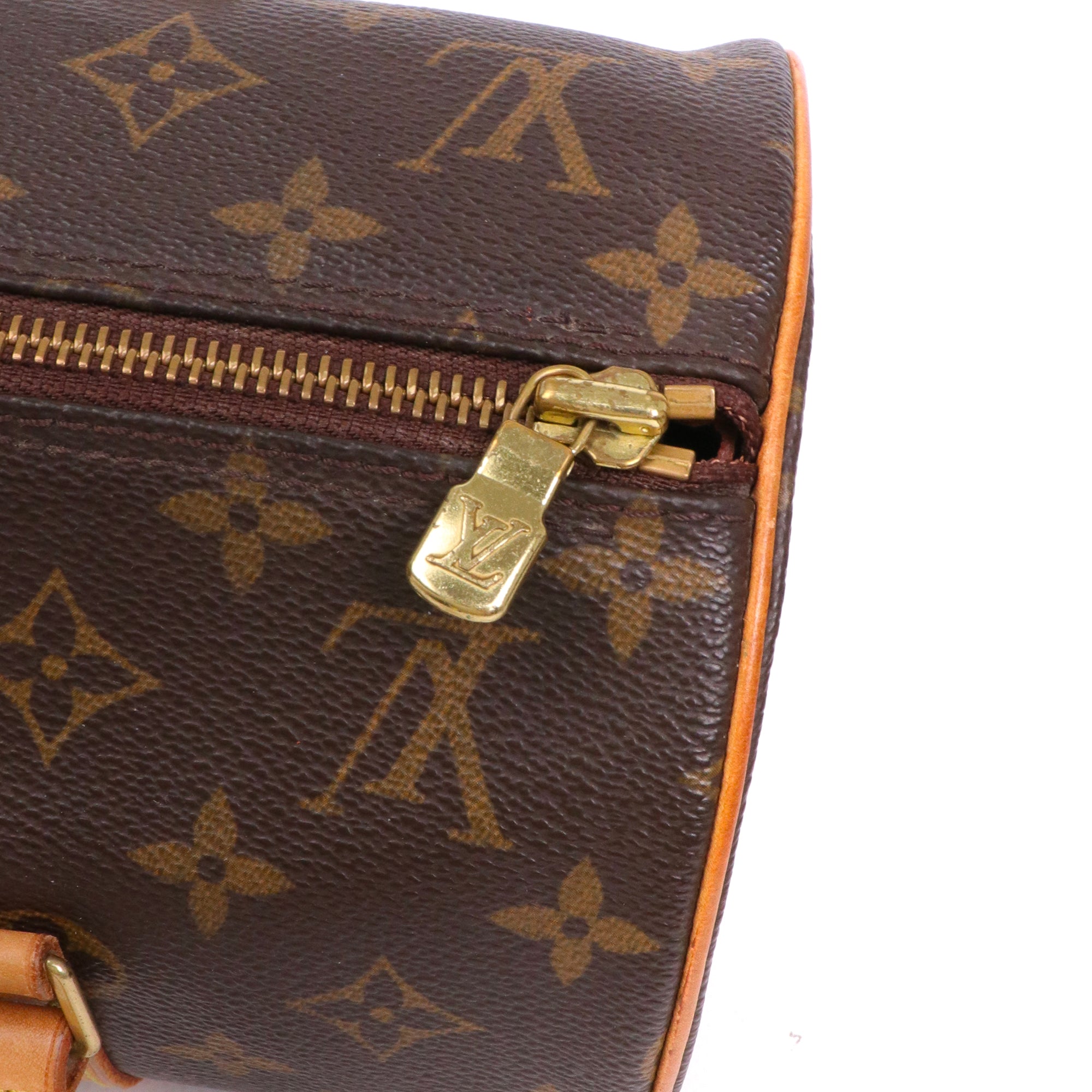 LOUIS VUITTON - Sac à main Papillon Louis Vuitton en toile enduite monogrammée