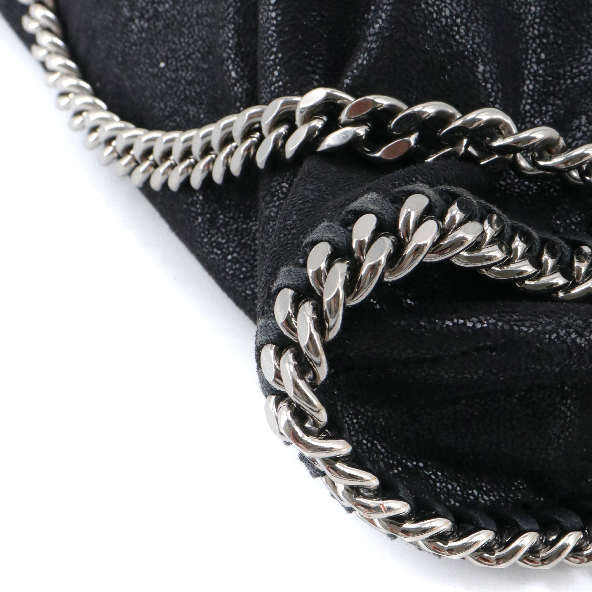 STELLA MCCARTNEY - Sac cabas Falabella Stella McCartney en tissu noir semi-brillant