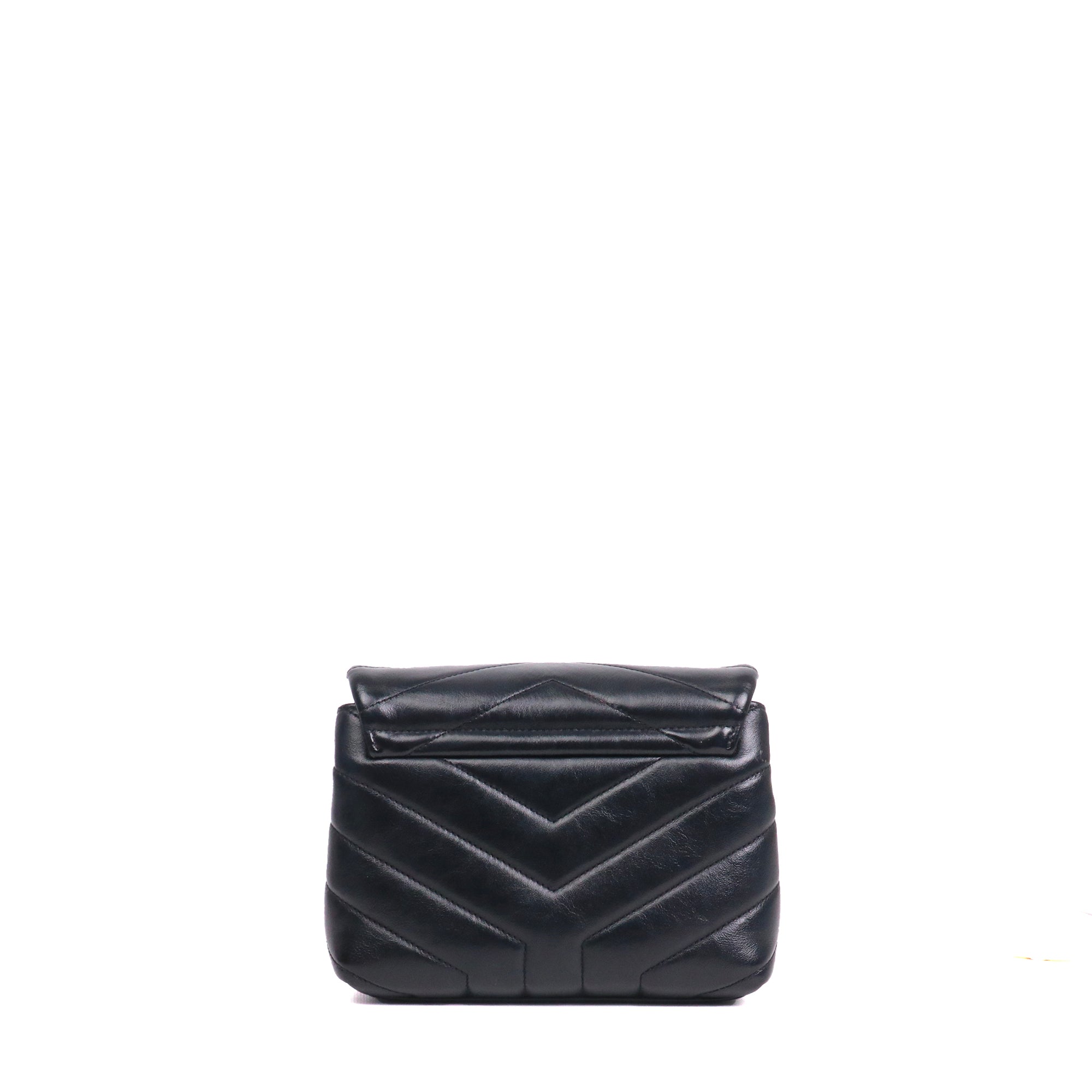 SAINT LAURENT - Saint Laurent Loulou small shoulder bag in black quilted leather